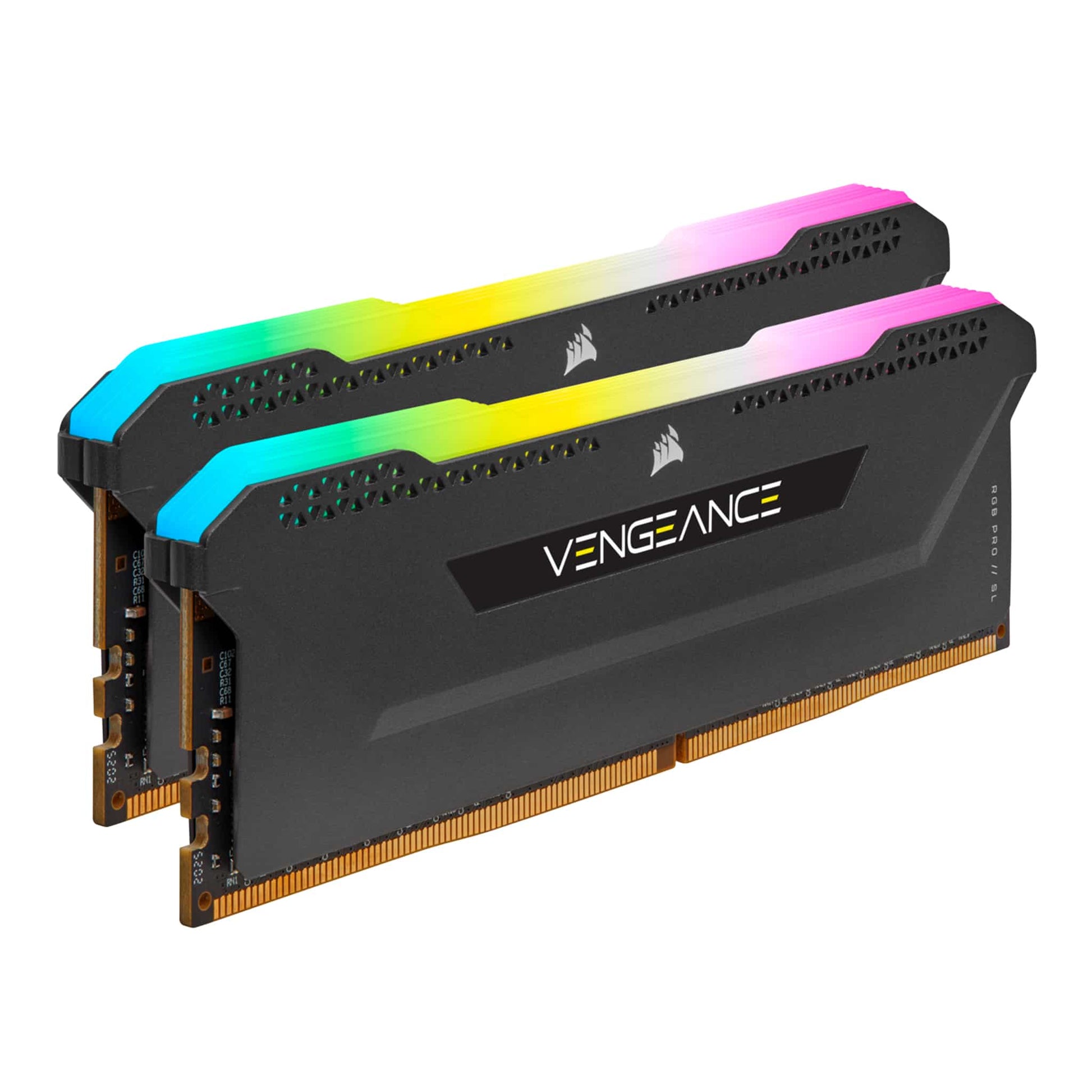 Corsair Vengeance RGB PRO SL 32GB Kit (2x16GB) DDR4 3200Mhz C16 Black Desktop Gaming Memory CMH32GX4M2Z3200C16