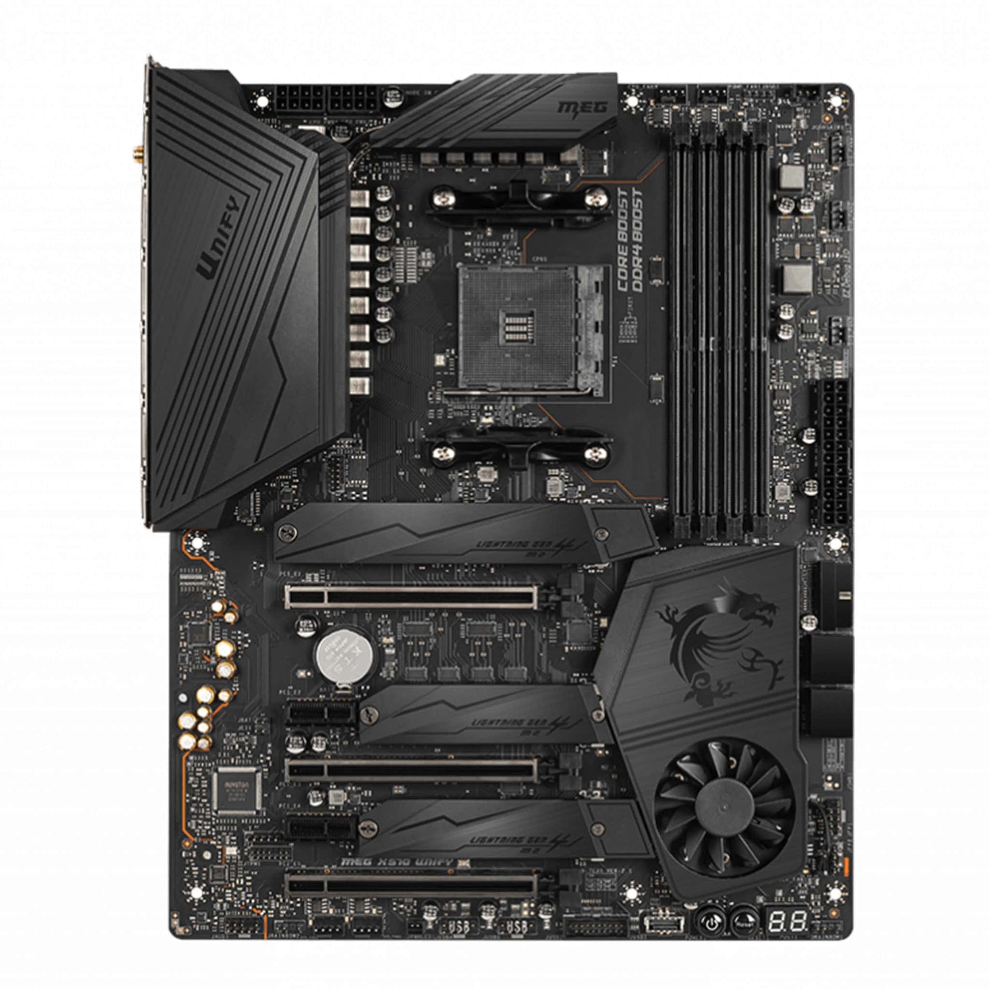 MSI MEG X570 UNIFY PRO Ryzen AM4 AMD All Black ATX Motherboard