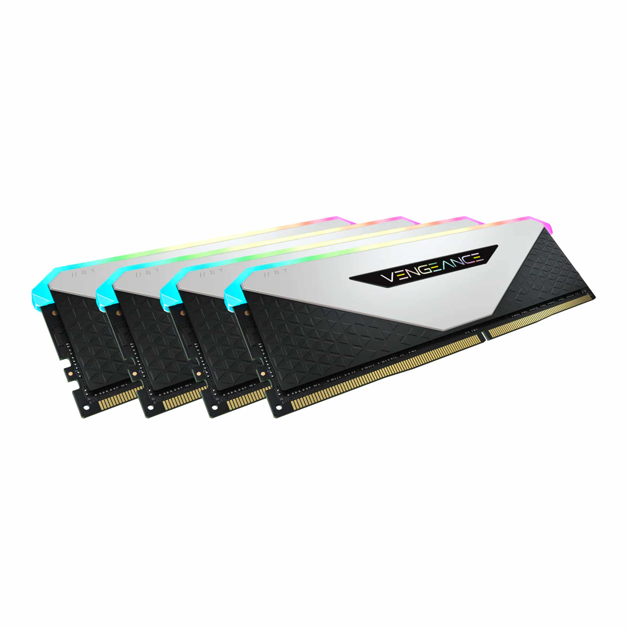 Corsair Vengeance RGB RT 16GB Kit (2x8GB) DDR4 3200MHz C16 White Desktop Gaming Memory CMN16GX4M2Z3200C16W