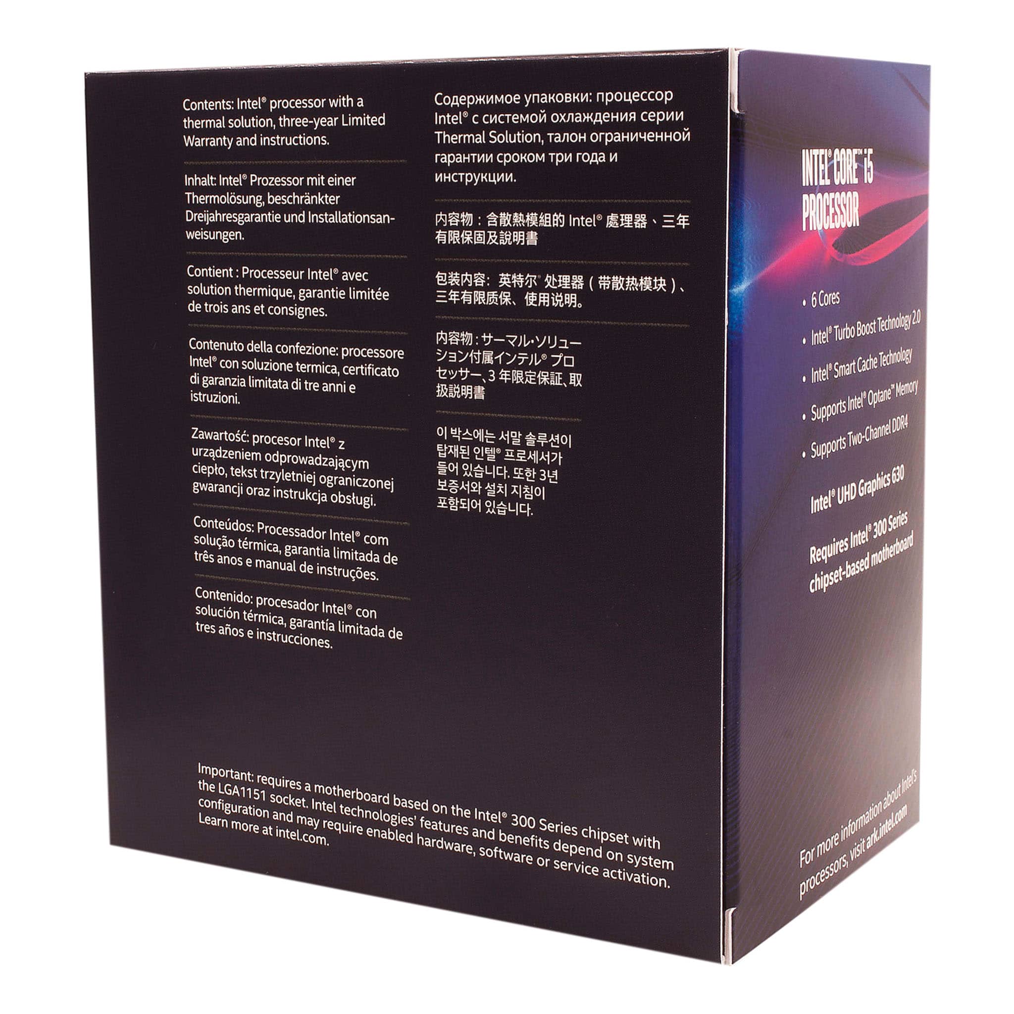 Intel Core i5 8400 6 Core LGA 1151 2.80 GHz CPU Processor (4.0 GHz Turbo)