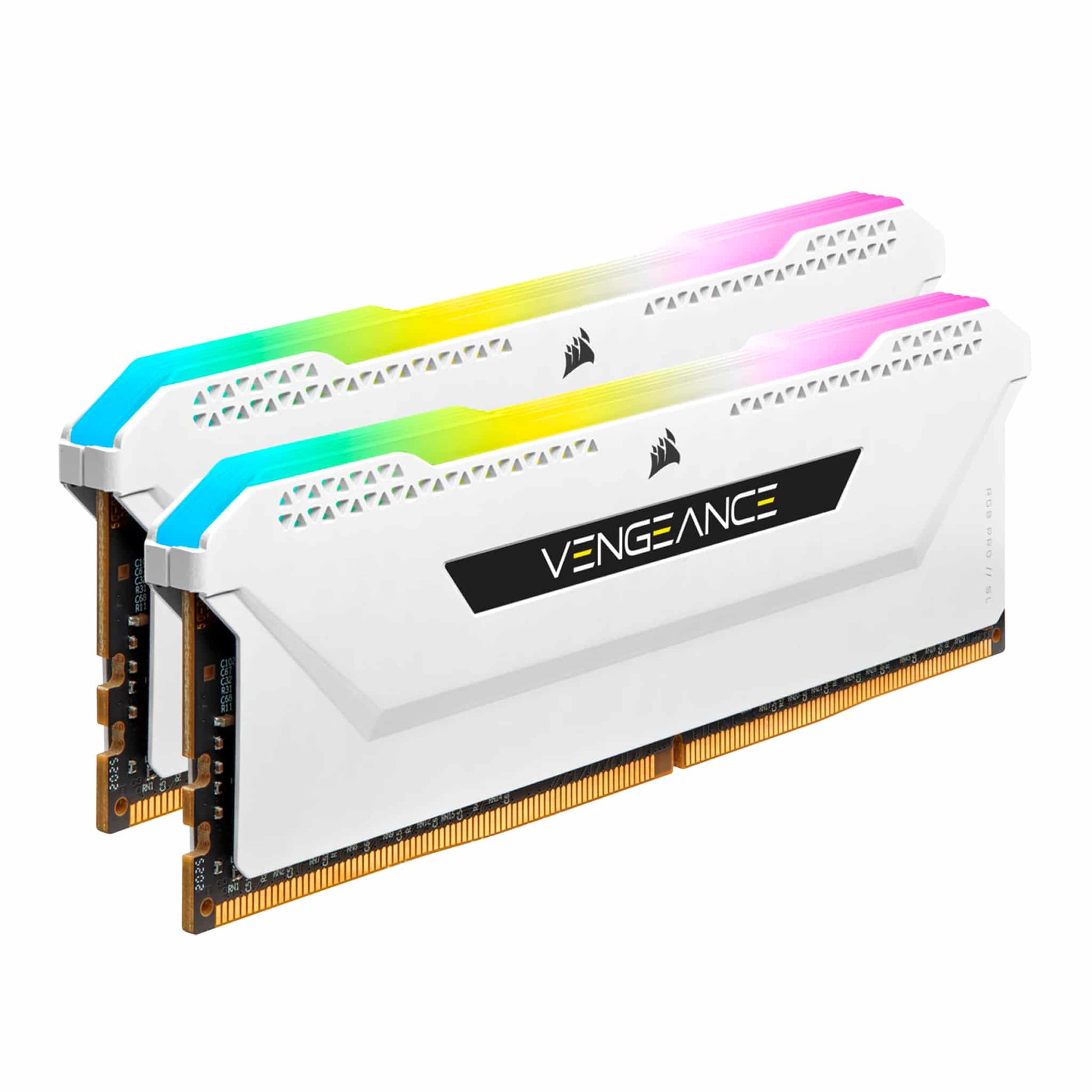 Corsair Vengeance RGB PRO SL 16GB Kit (2x8GB) DDR4 3600Mhz C18 White Desktop Gaming Memory CMH16GX4M2D3600C18W