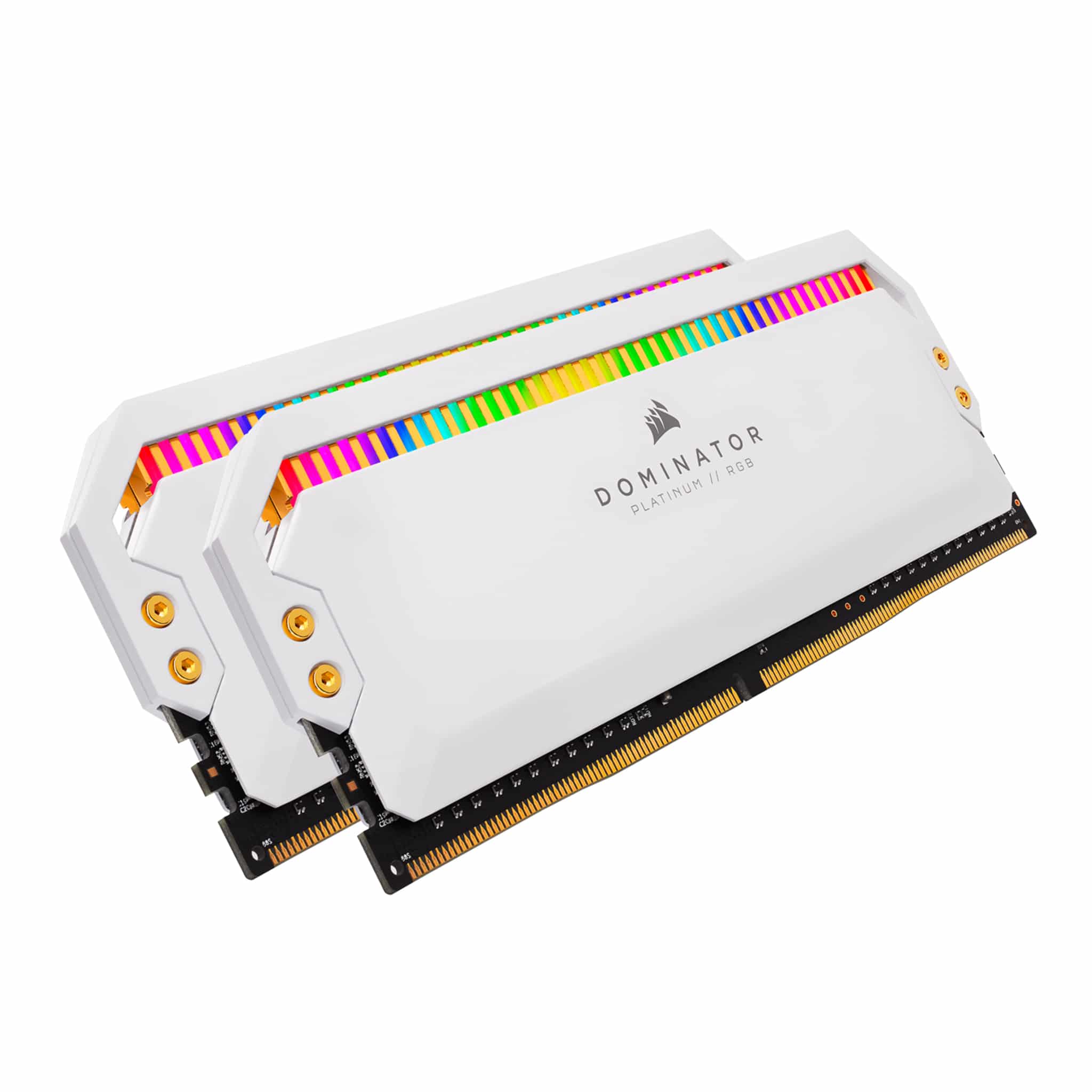 Corsair Dominator Platinum RGB 16GB Kit (2x8GB) DDR4 3200MHz C16 White Desktop Gaming Memory CMT16GX4M2Z3200C16W