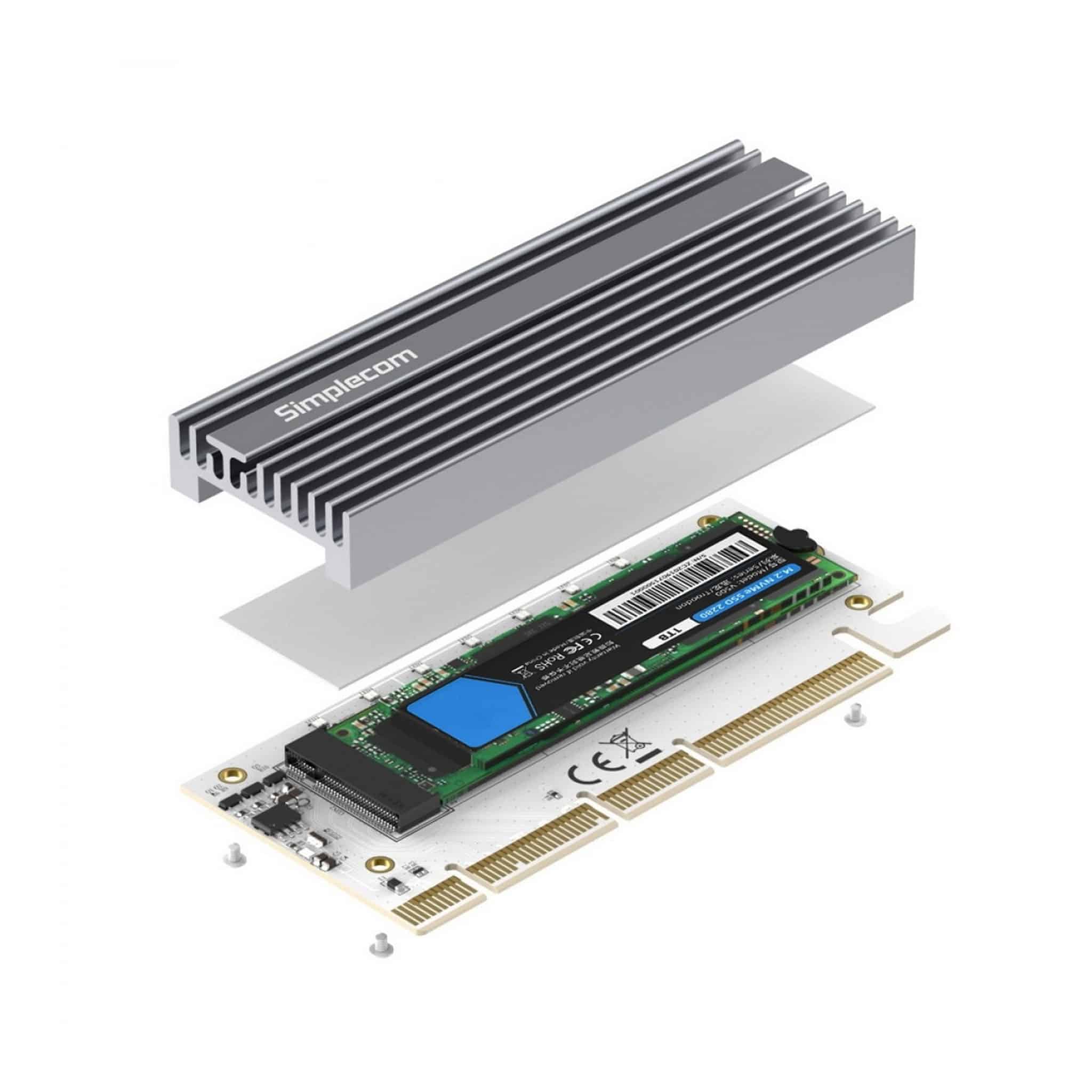 Simplecom EC415 RGB PCIe to NVMe Expansion Card