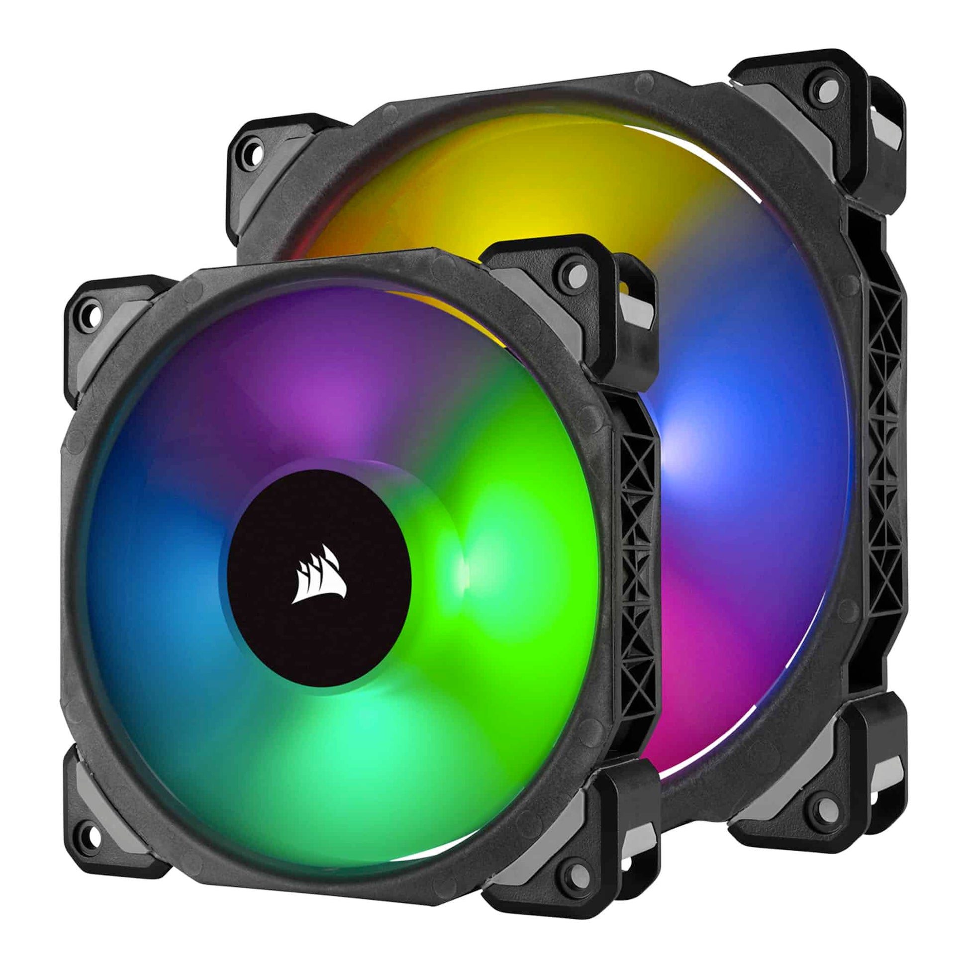 Corsair ML140 PRO RGB LED 140mm PWM Premium Magnetic Levitation Fan – 2 Pack