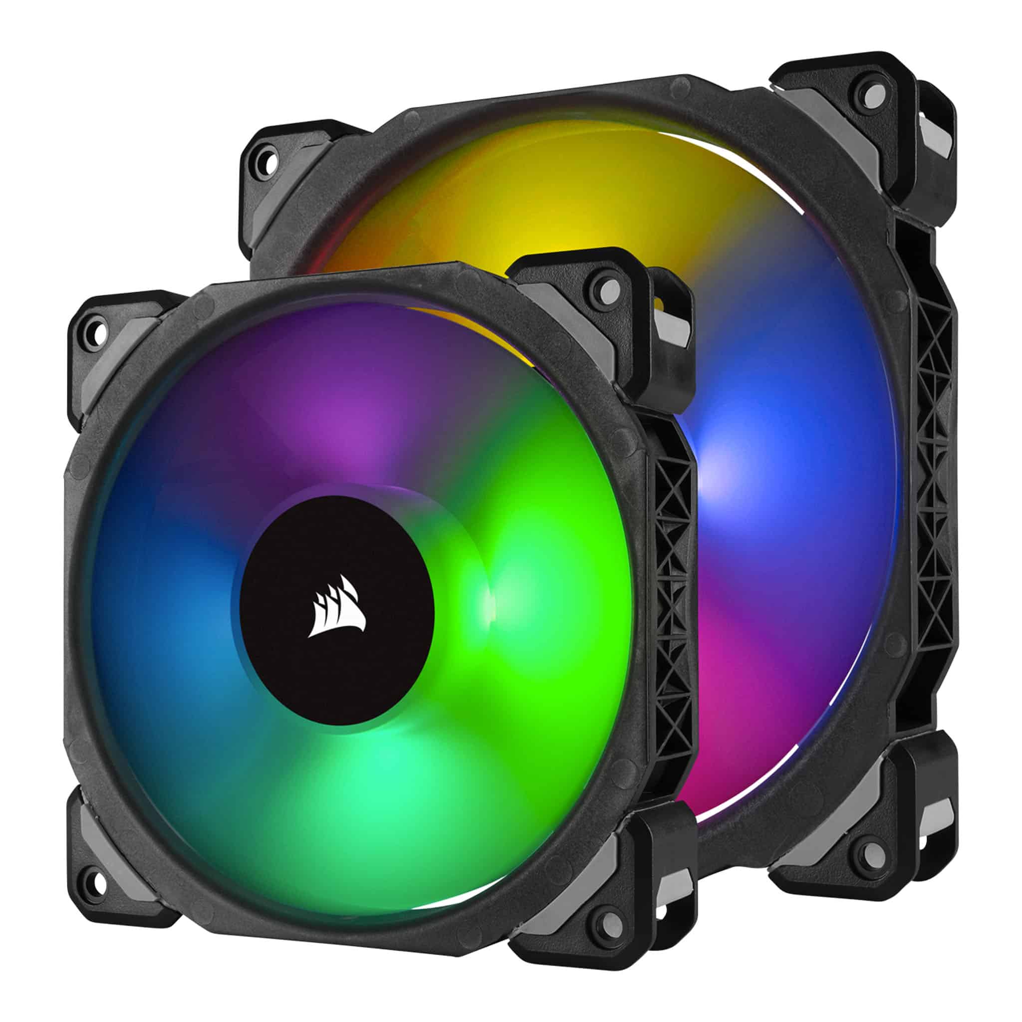Corsair ML140 PRO RGB LED 140mm PWM Premium Magnetic Levitation Fan – 2 Pack