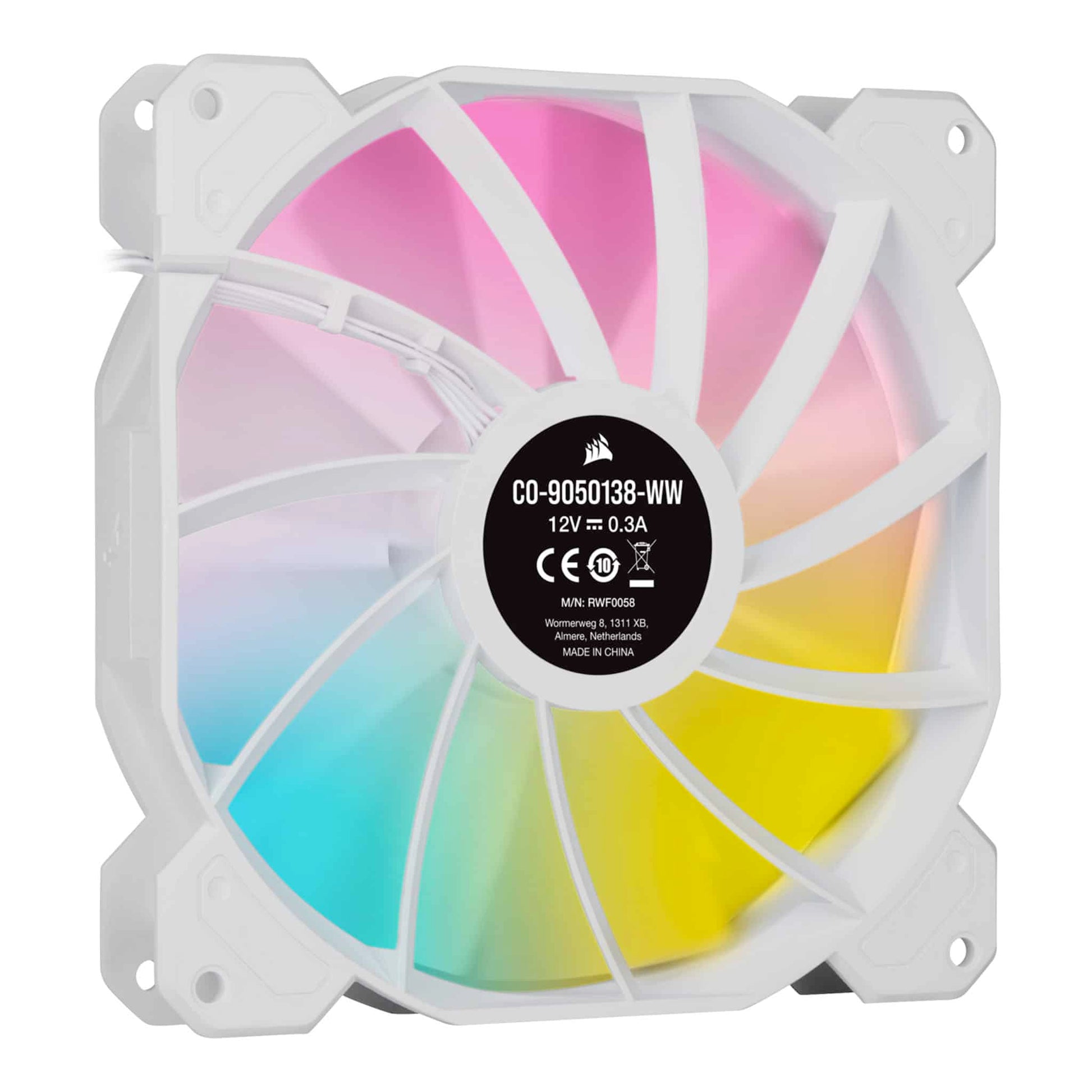 Corsair iCUE SP140 RGB ELITE 140mm White PWM Fan