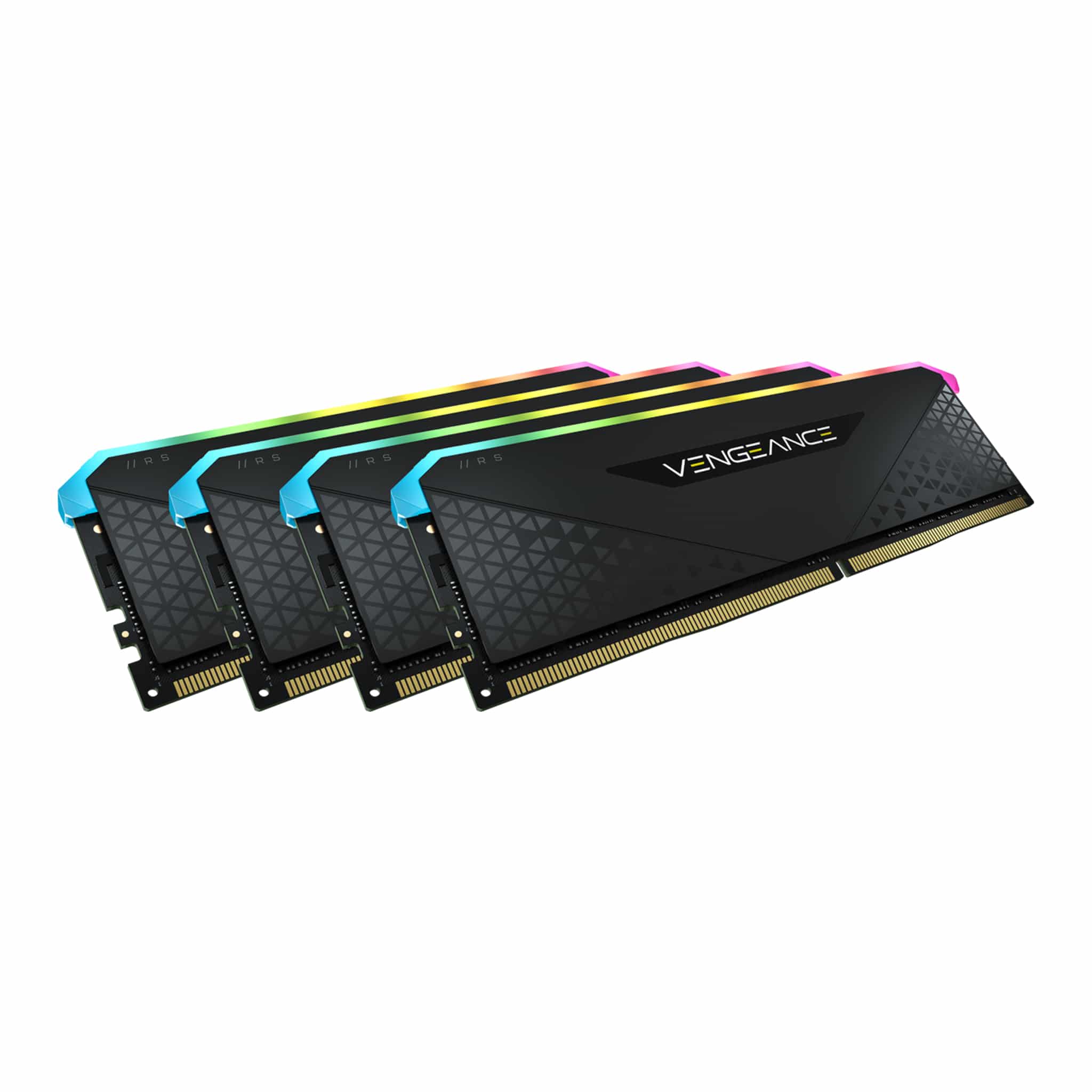 Corsair Vengeance RGB RS 32GB Kit (4x8GB) DDR4 3600MHz C18 Black Desktop Gaming Memory CMG32GX4M4D3600C18