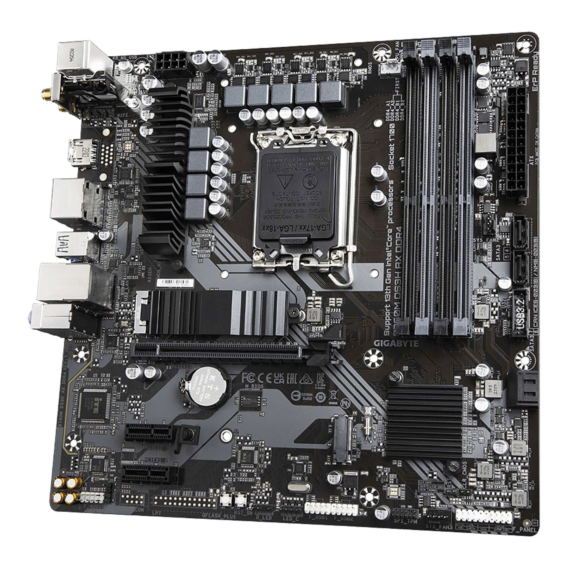 Gigabyte B760M DS3H AX DDR4 LGA 1700 MicroATX Motherboard