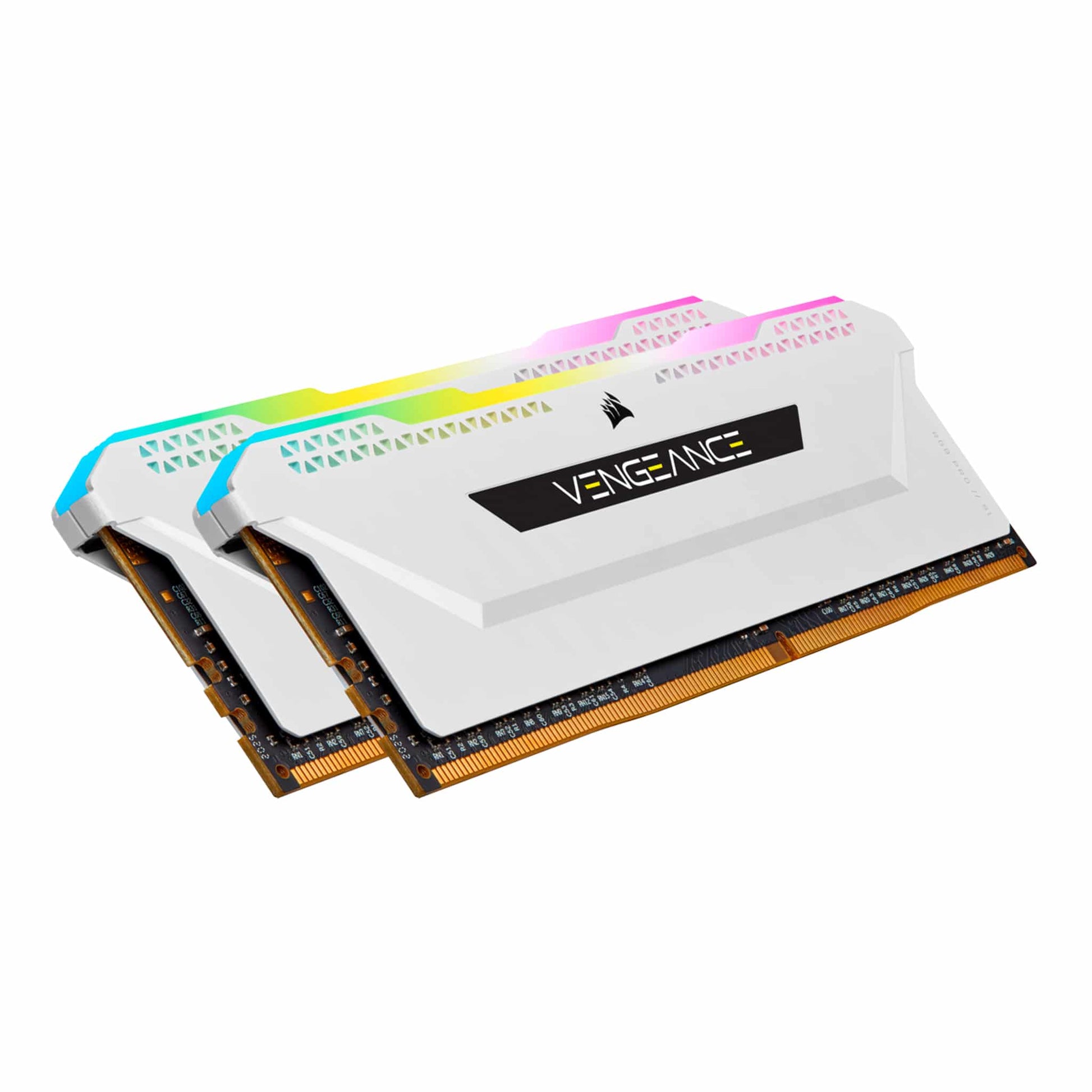 Corsair Vengeance RGB PRO SL 16GB Kit (2x8GB) DDR4 3600Mhz C18 White Desktop Gaming Memory CMH16GX4M2D3600C18W