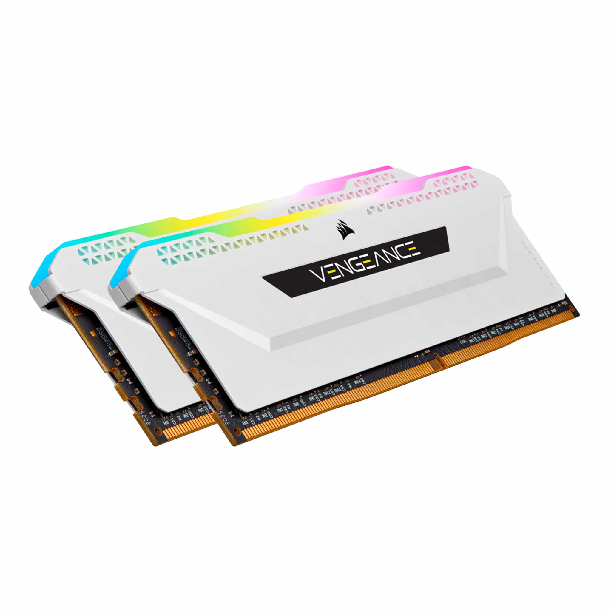Corsair Vengeance RGB PRO SL 16GB Kit (2x8GB) DDR4 3600Mhz C18 White Desktop Gaming Memory CMH16GX4M2D3600C18W