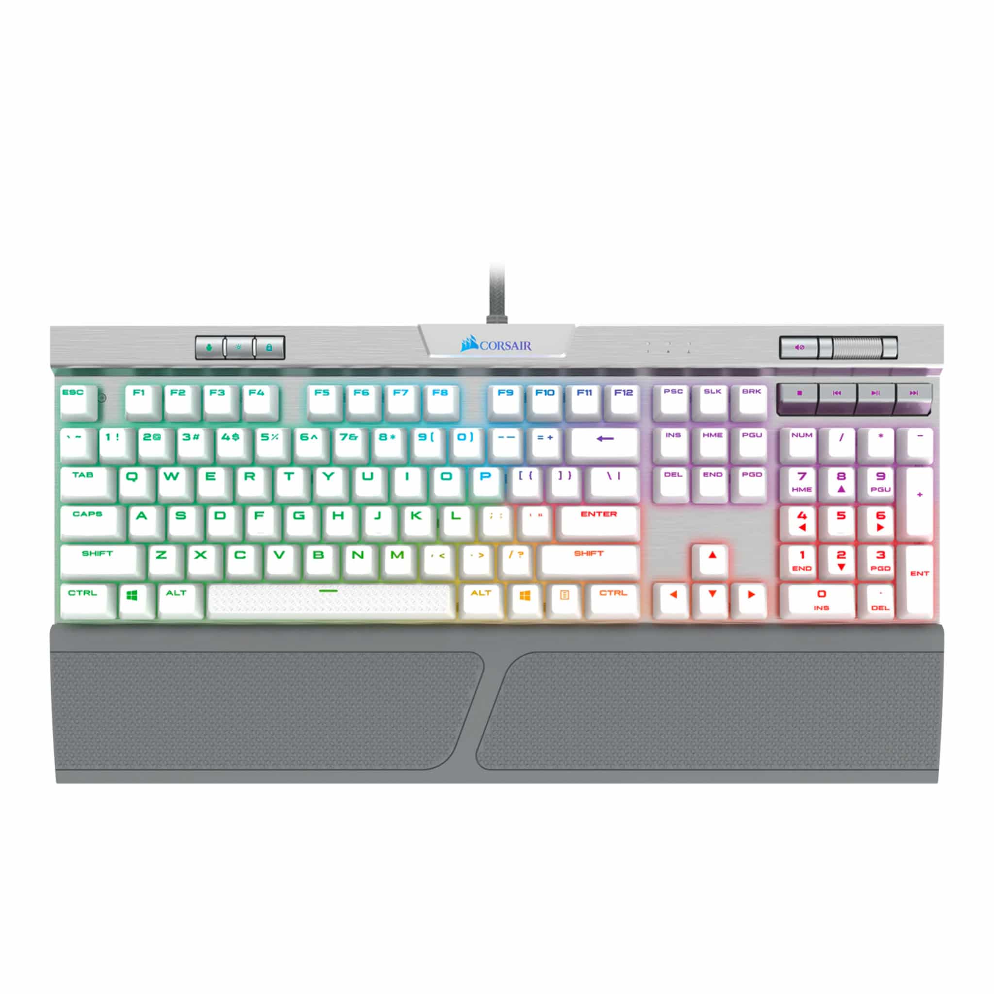 Corsair K70 RGB MK.2 SE Silver Mechanical Gaming Keyboard - Cherry MX Speed