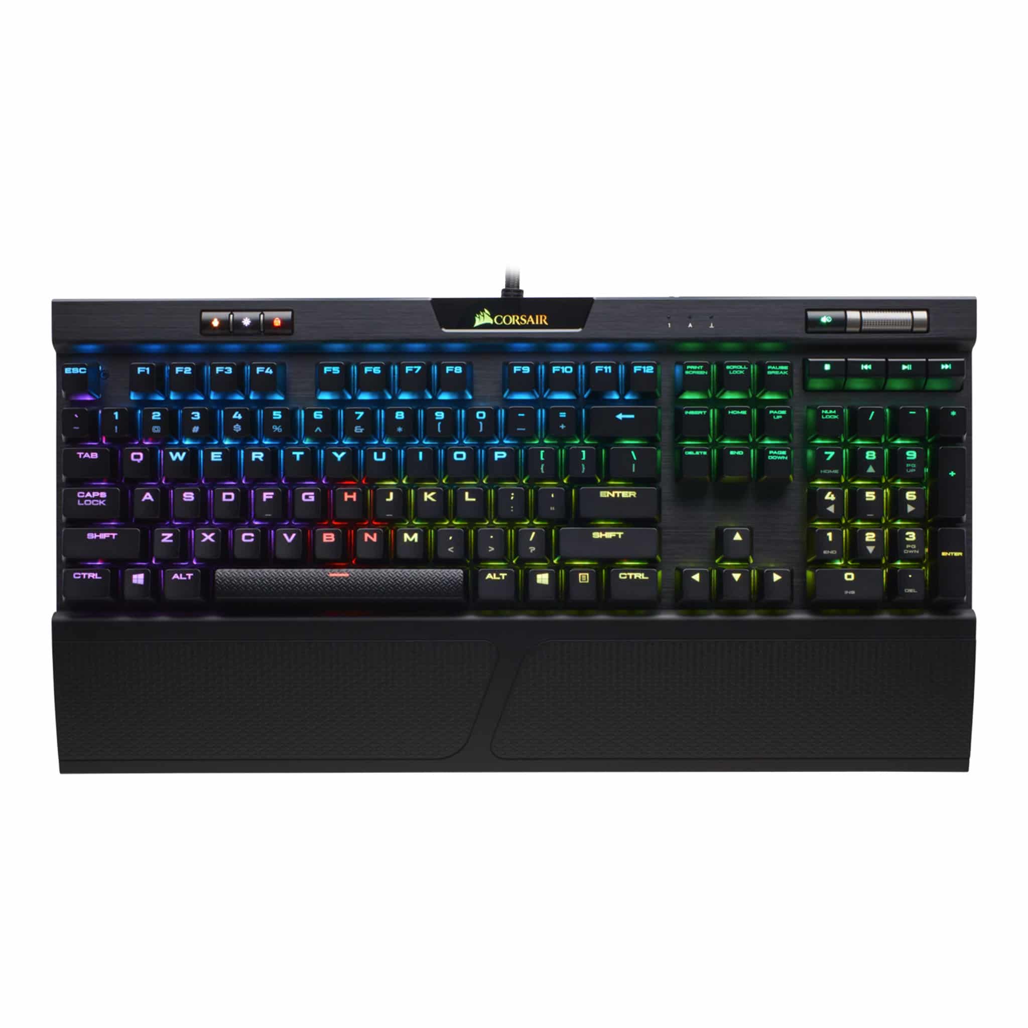 Corsair K70 RGB MK.2 Black Mechanical Gaming Keyboard - Cherry MX Silent
