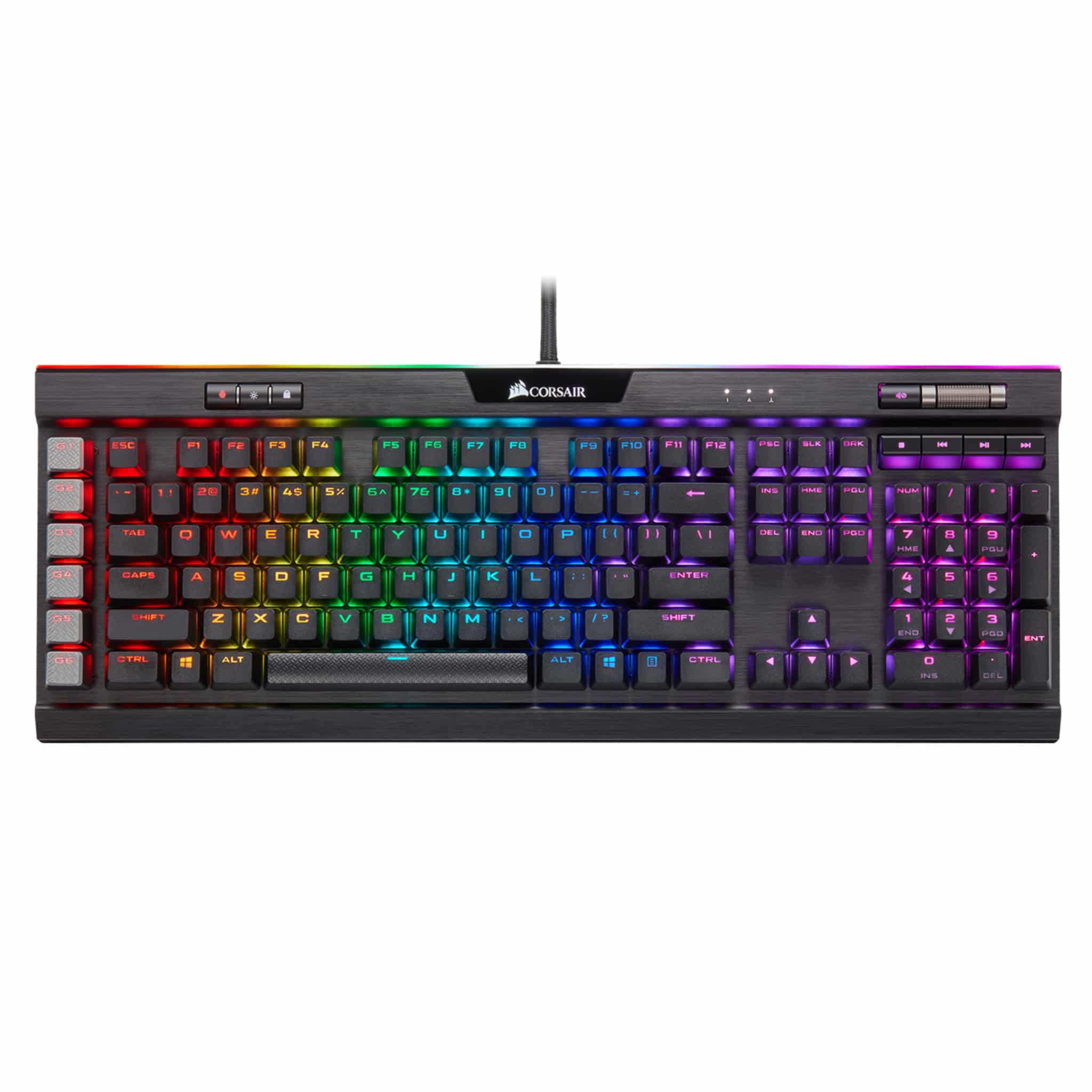 Corsair K95 RGB PLATINUM XT Black Mechanical Gaming Keyboard - Cherry MX Brown
