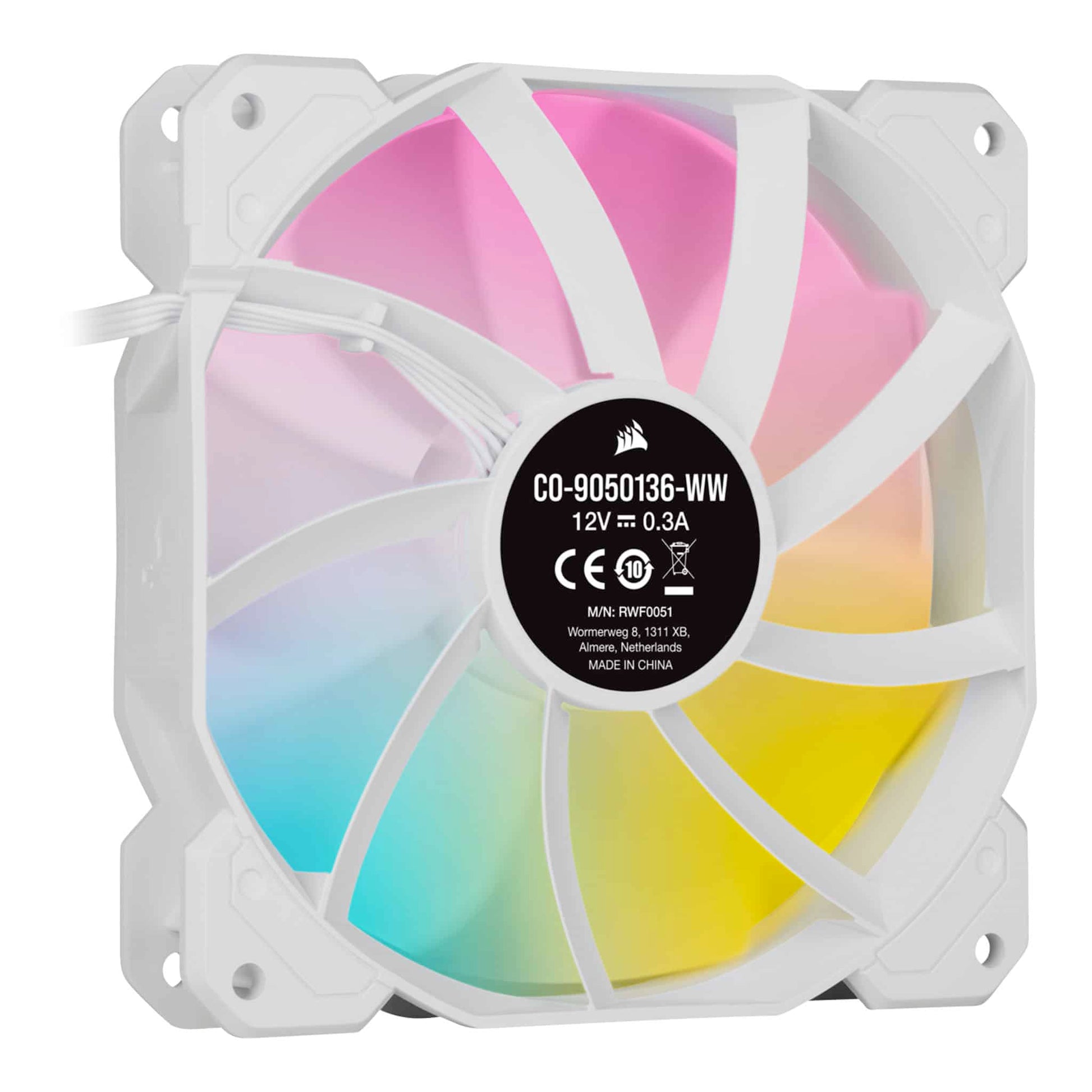 Corsair iCUE SP120 RGB ELITE 120mm White PWM Fan