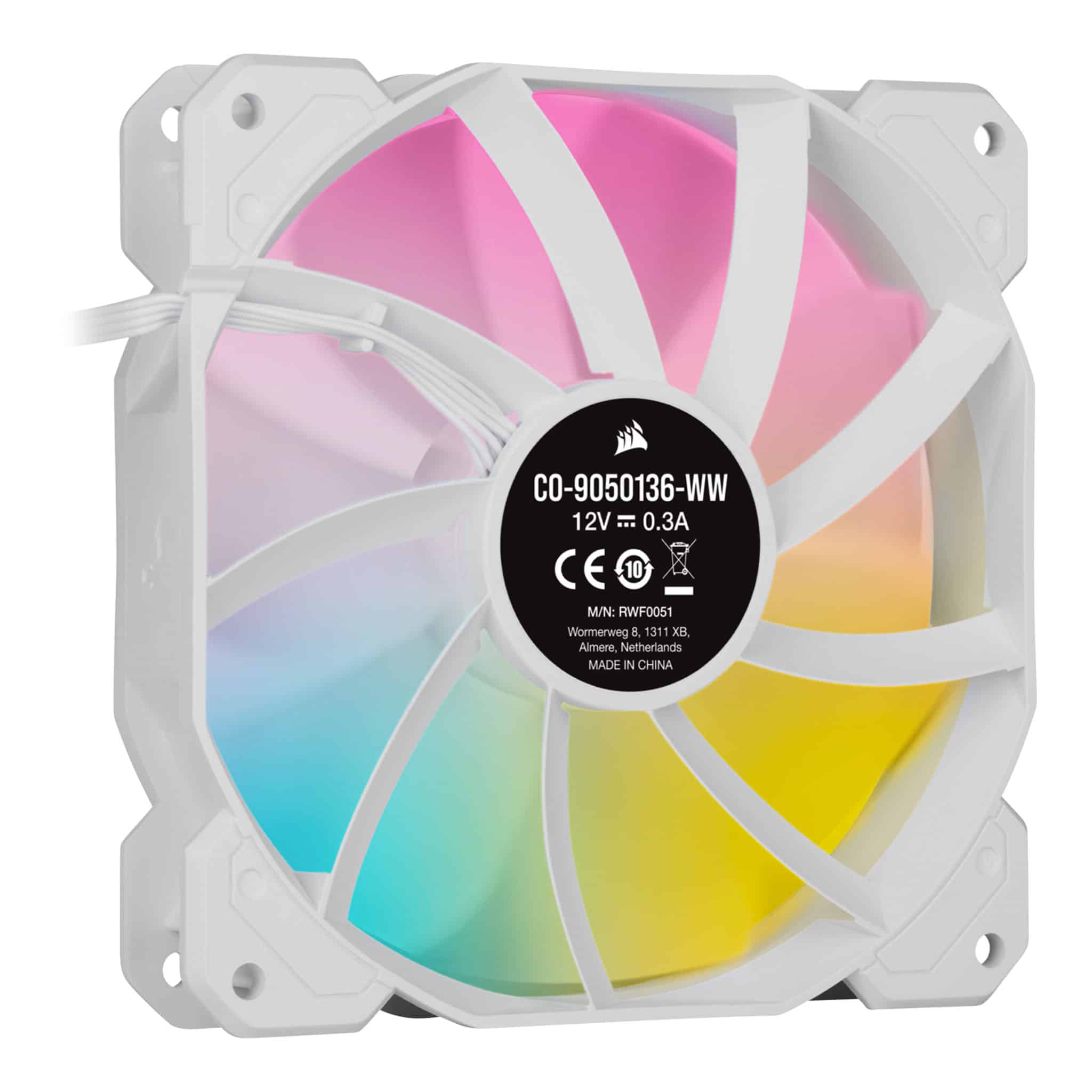 Corsair iCUE SP120 RGB ELITE 120mm White PWM Fan