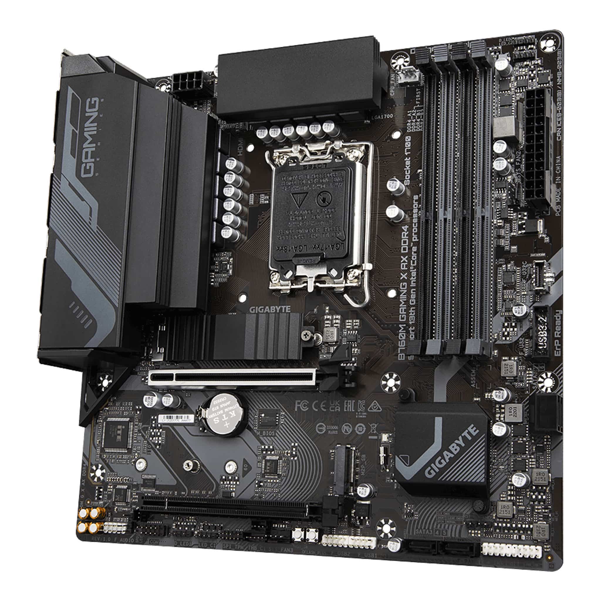 Gigabyte B760M Gaming X AX DDR4 LGA 1700 microATX Motherboard
