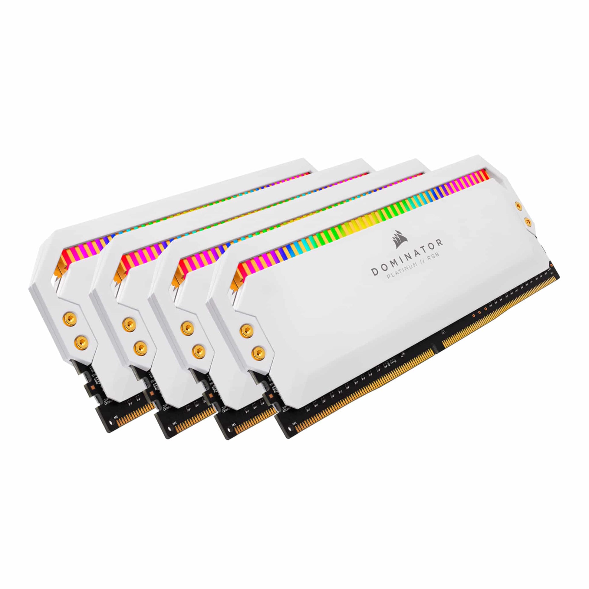 Corsair Dominator Platinum RGB 32GB Kit (4x8GB) DDR4 3200MHz C16 White Desktop Gaming Memory CMT32GX4M4C3200C16W