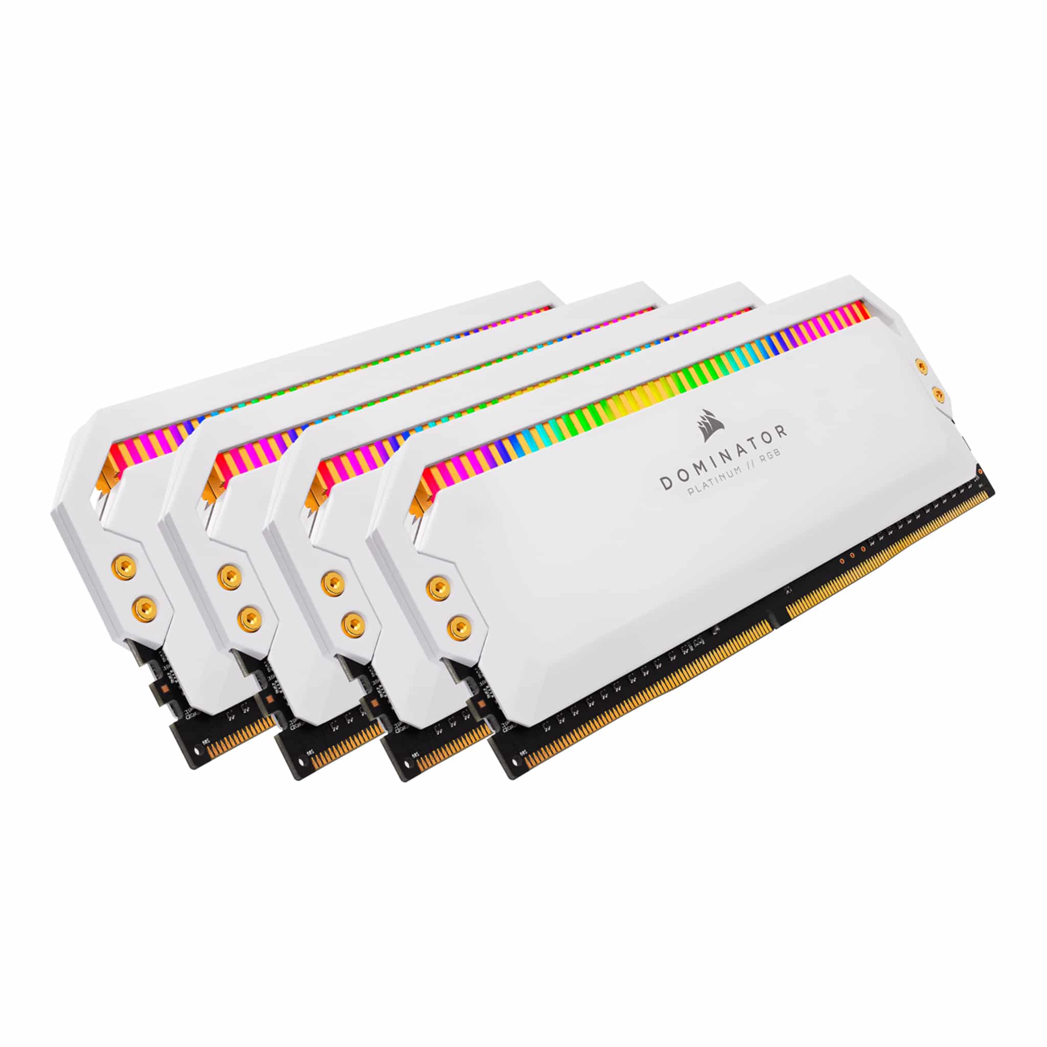 Corsair Dominator Platinum RGB 32GB Kit (4x8GB) DDR4 3200MHz C16 White Desktop Gaming Memory CMT32GX4M4C3200C16W