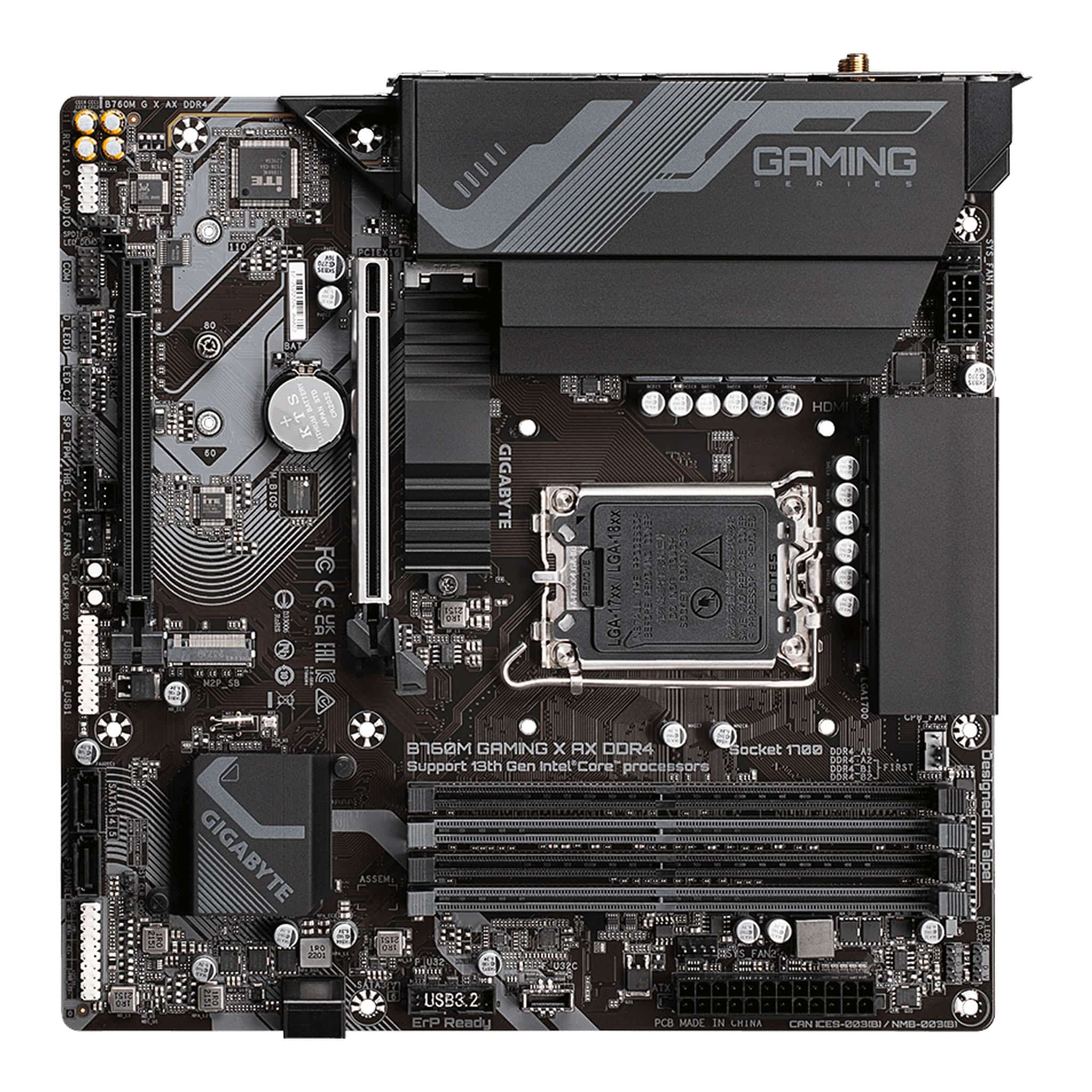Gigabyte B760M Gaming X AX DDR4 LGA 1700 microATX Motherboard