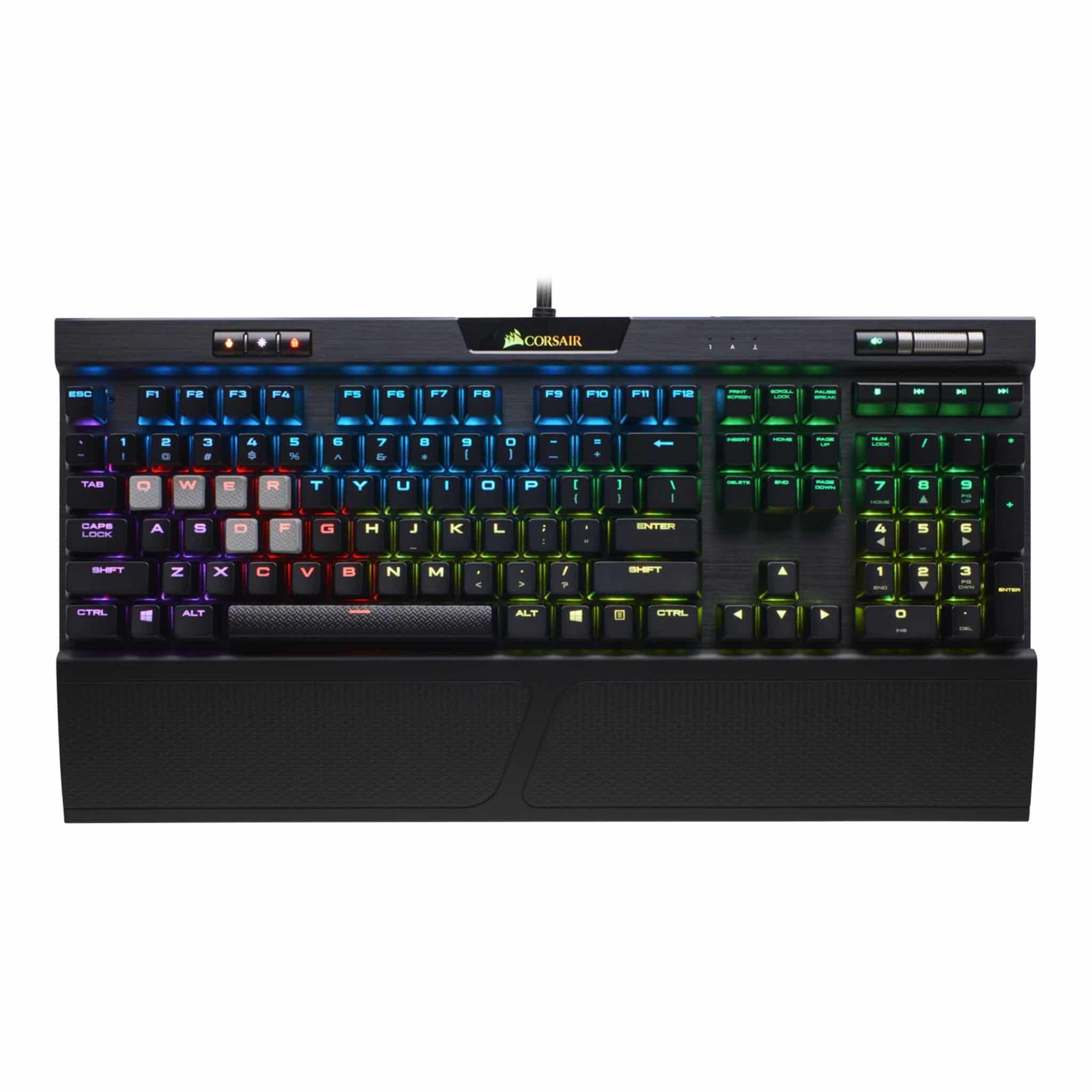 Corsair K70 RGB MK.2 Black Mechanical Gaming Keyboard - Cherry MX Red