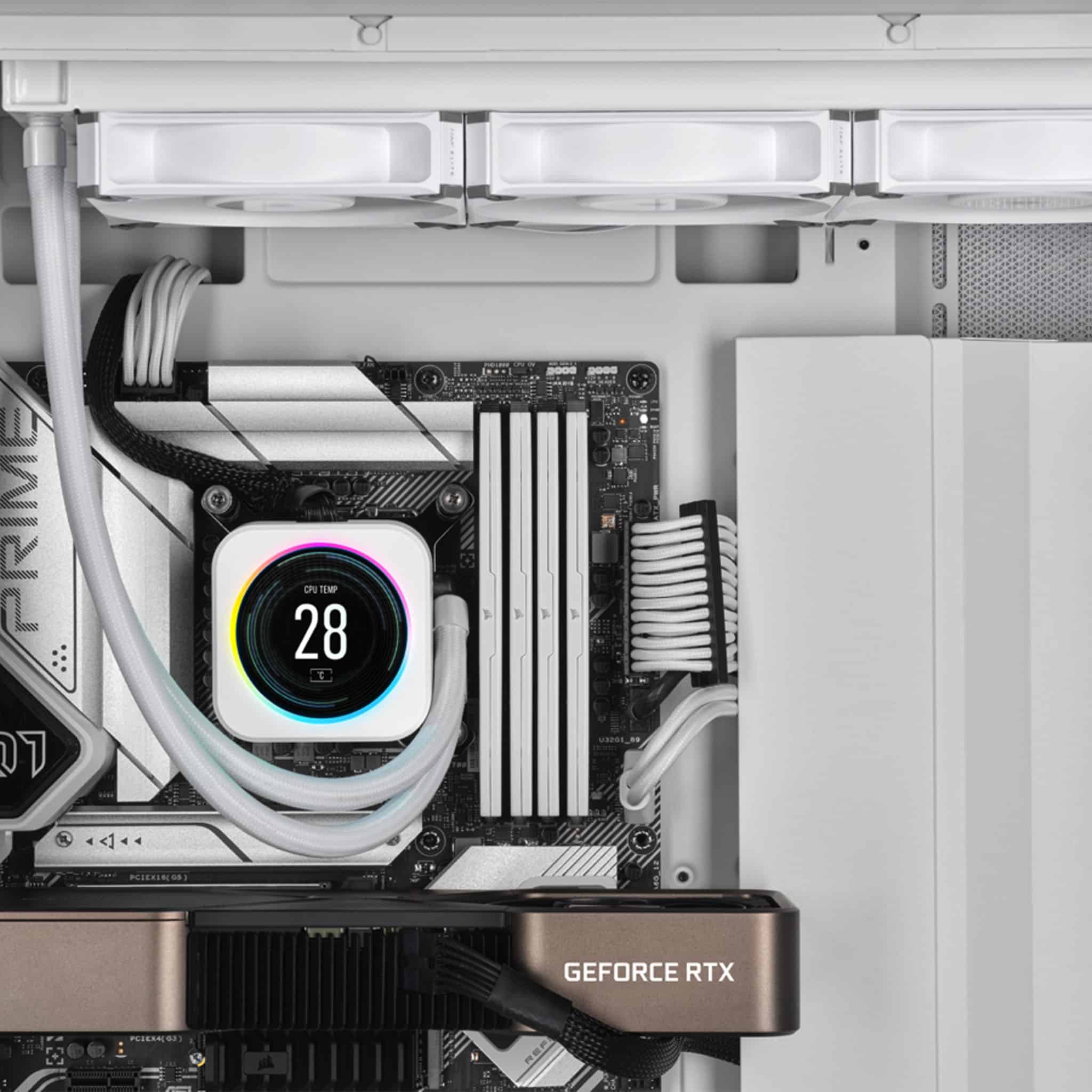 Corsair AF120 ELITE High-Performance 120mm White PWM Fluid Dynamic Bearing Fan