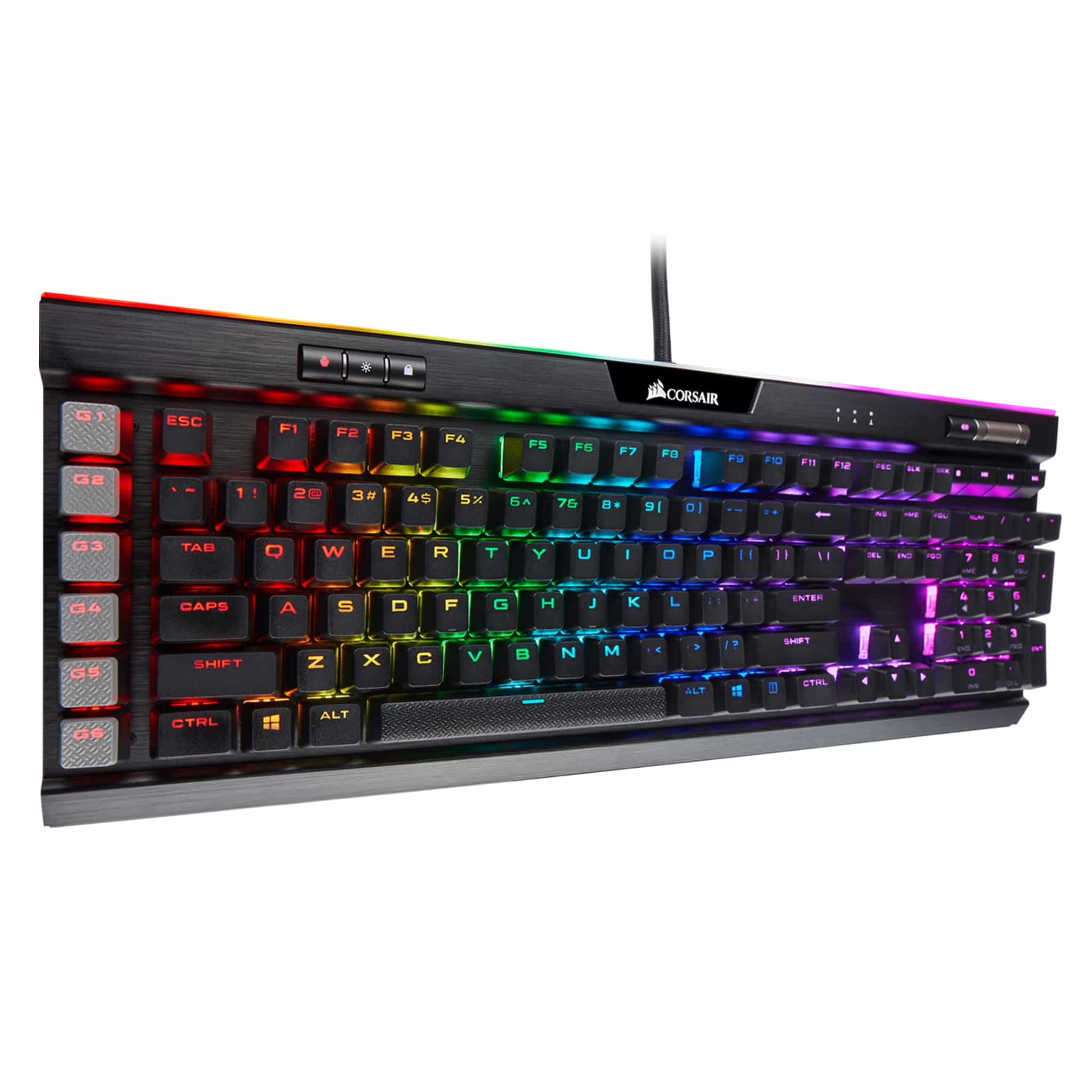 Corsair K95 RGB PLATINUM XT Black Mechanical Gaming Keyboard - Cherry MX Blue