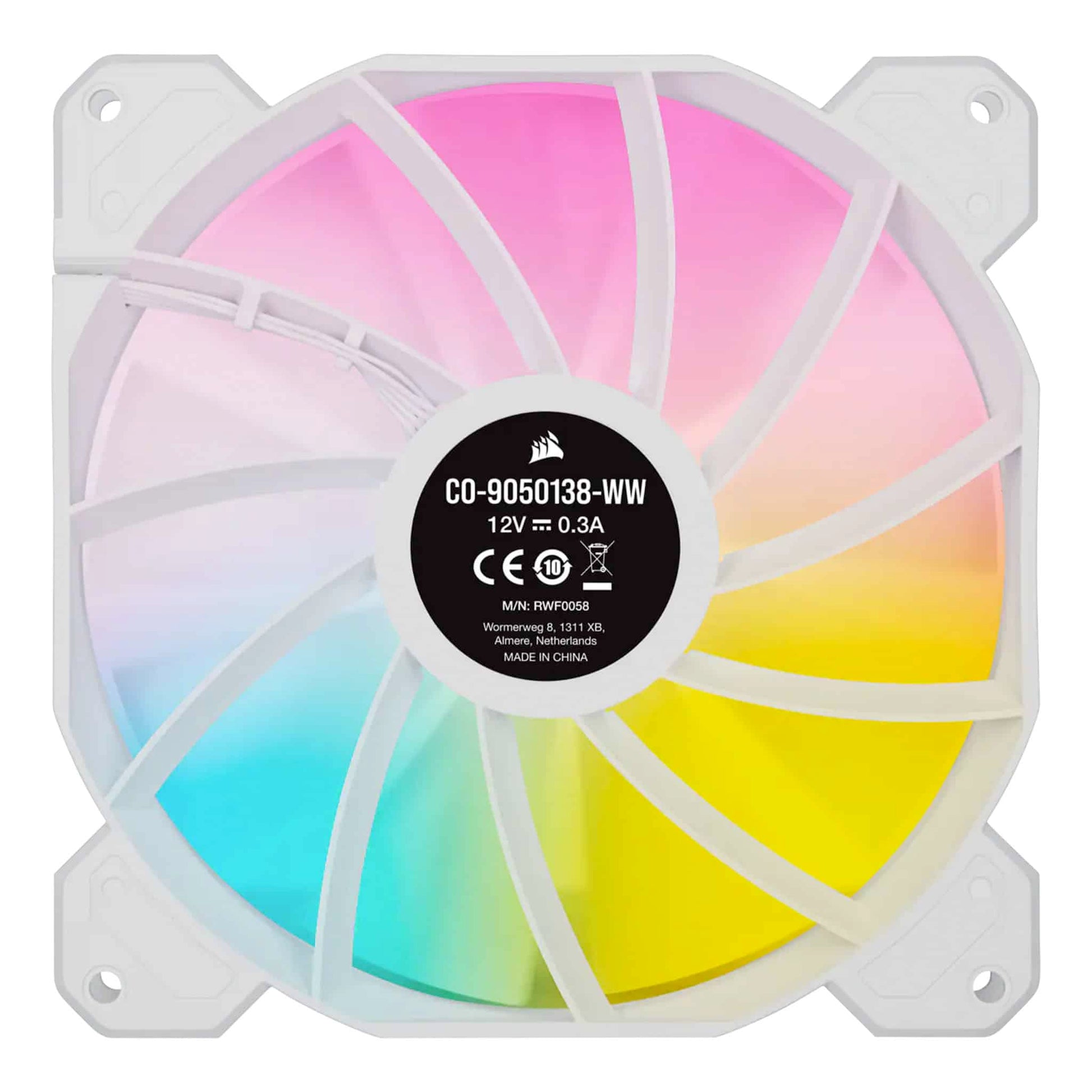 Corsair iCUE SP140 RGB ELITE 140mm White PWM Fan
