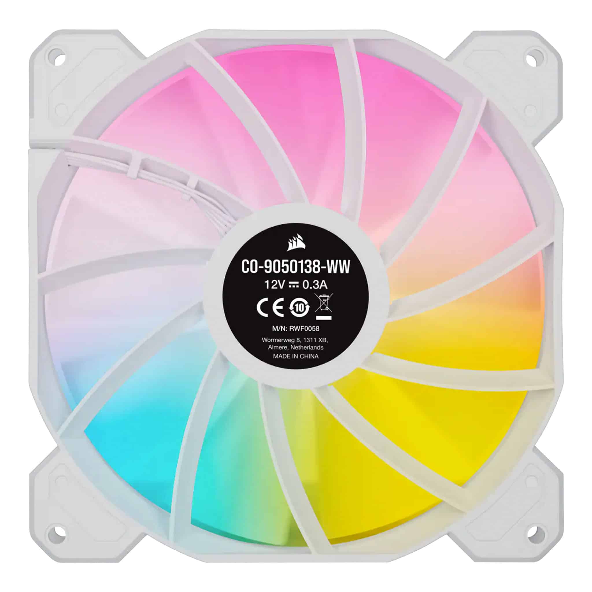 Corsair iCUE SP140 RGB ELITE 140mm White PWM Fan