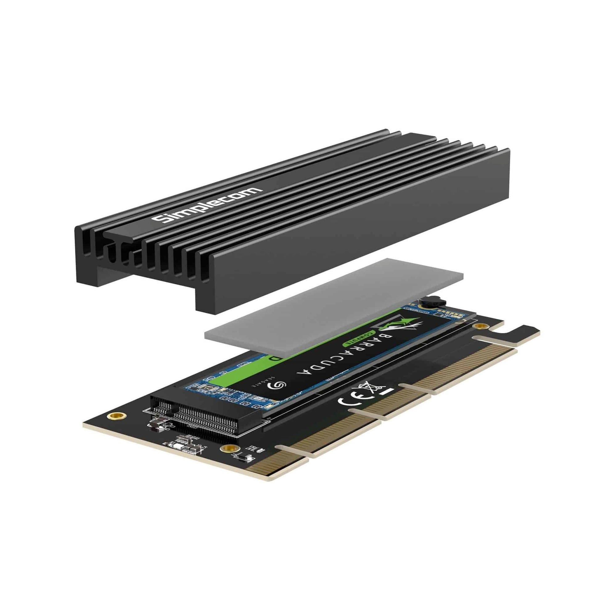 Simplecom EC415B Black PCIe to NVMe Expansion Card