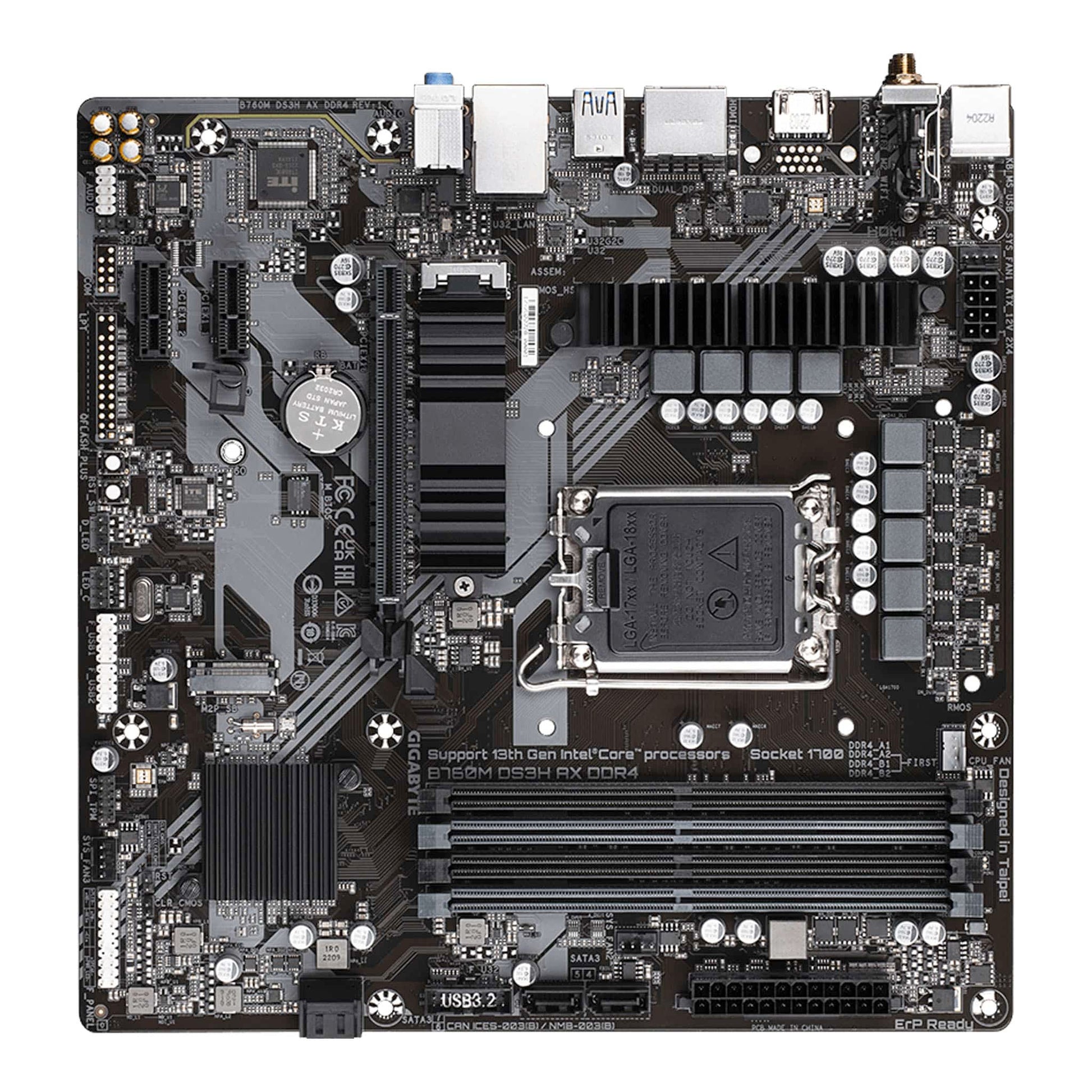 Gigabyte B760M DS3H AX DDR4 LGA 1700 MicroATX Motherboard
