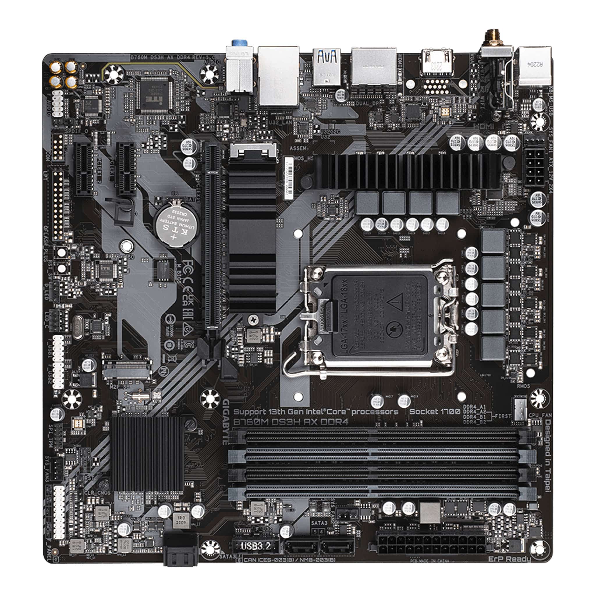 Gigabyte B760M DS3H AX DDR4 LGA 1700 MicroATX Motherboard