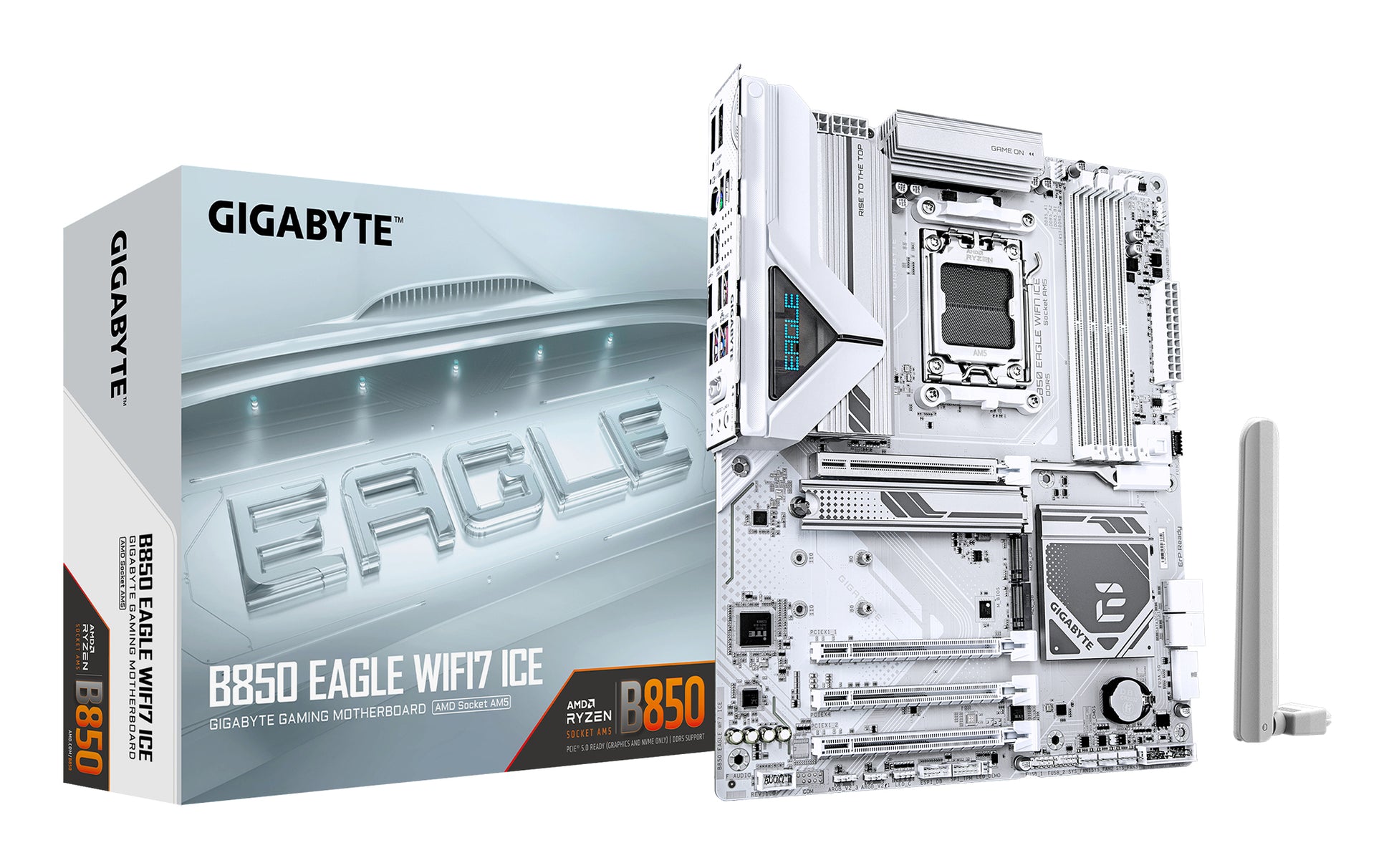 Gigabyte B850 EAGLE WF7 AMD AM5 DDR5 4xPCIe x16 3xM.2 6xUSB 3.2 2.5GbE LAN