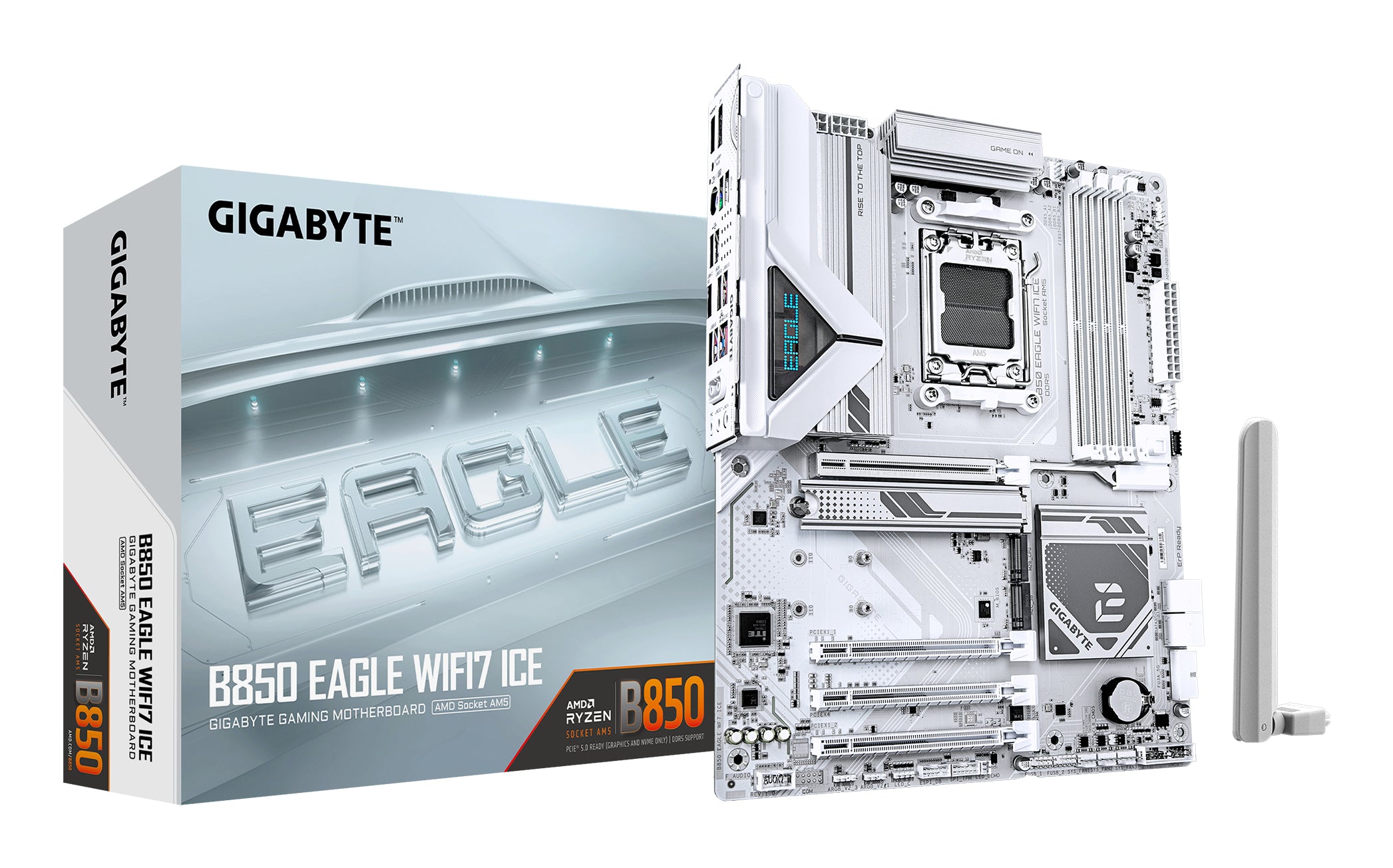 Gigabyte B850 EAGLE WF7 AMD AM5 DDR5 4xPCIe x16 3xM.2 6xUSB 3.2 2.5GbE LAN