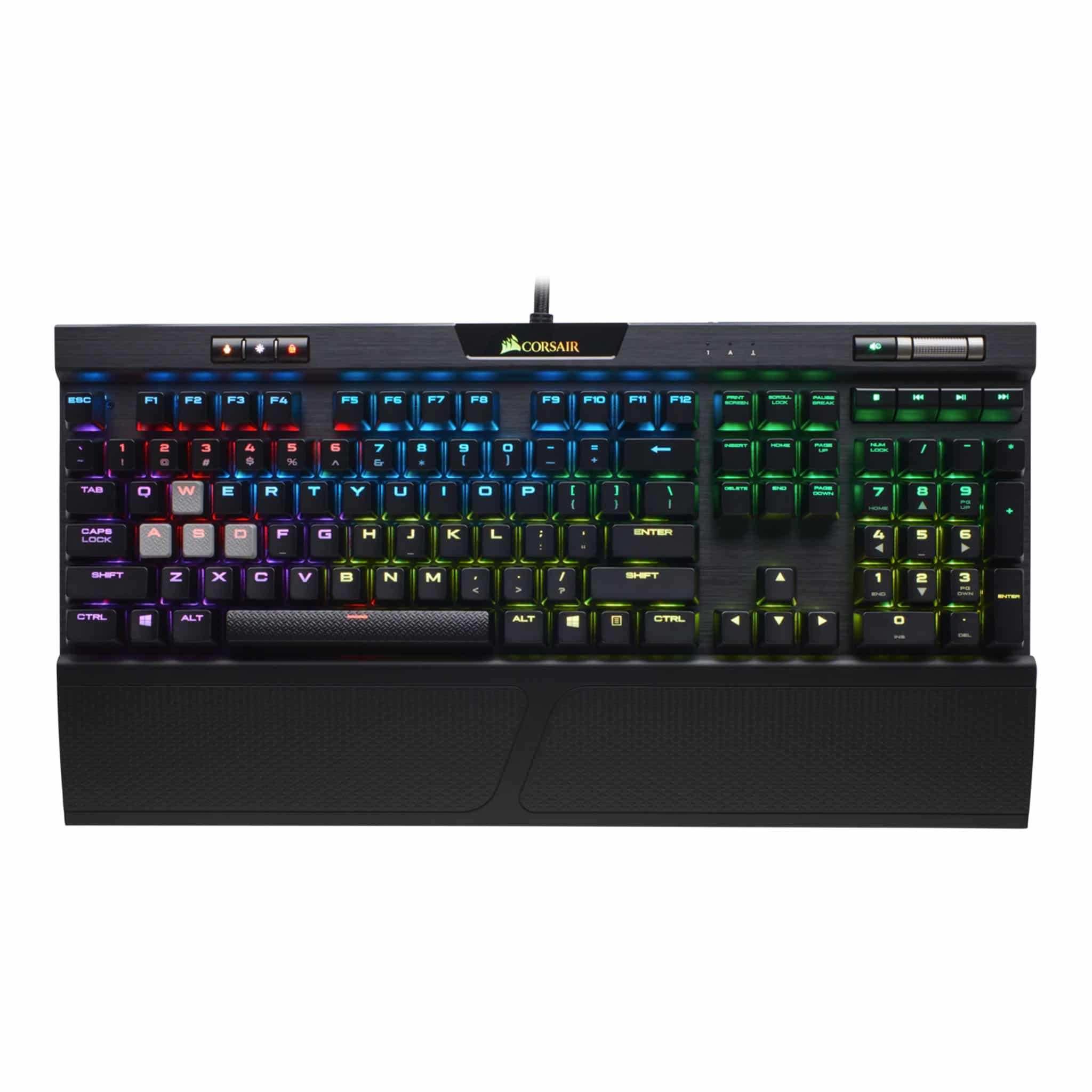 Corsair K70 RGB MK.2 Black Mechanical Gaming Keyboard - Cherry MX Brown