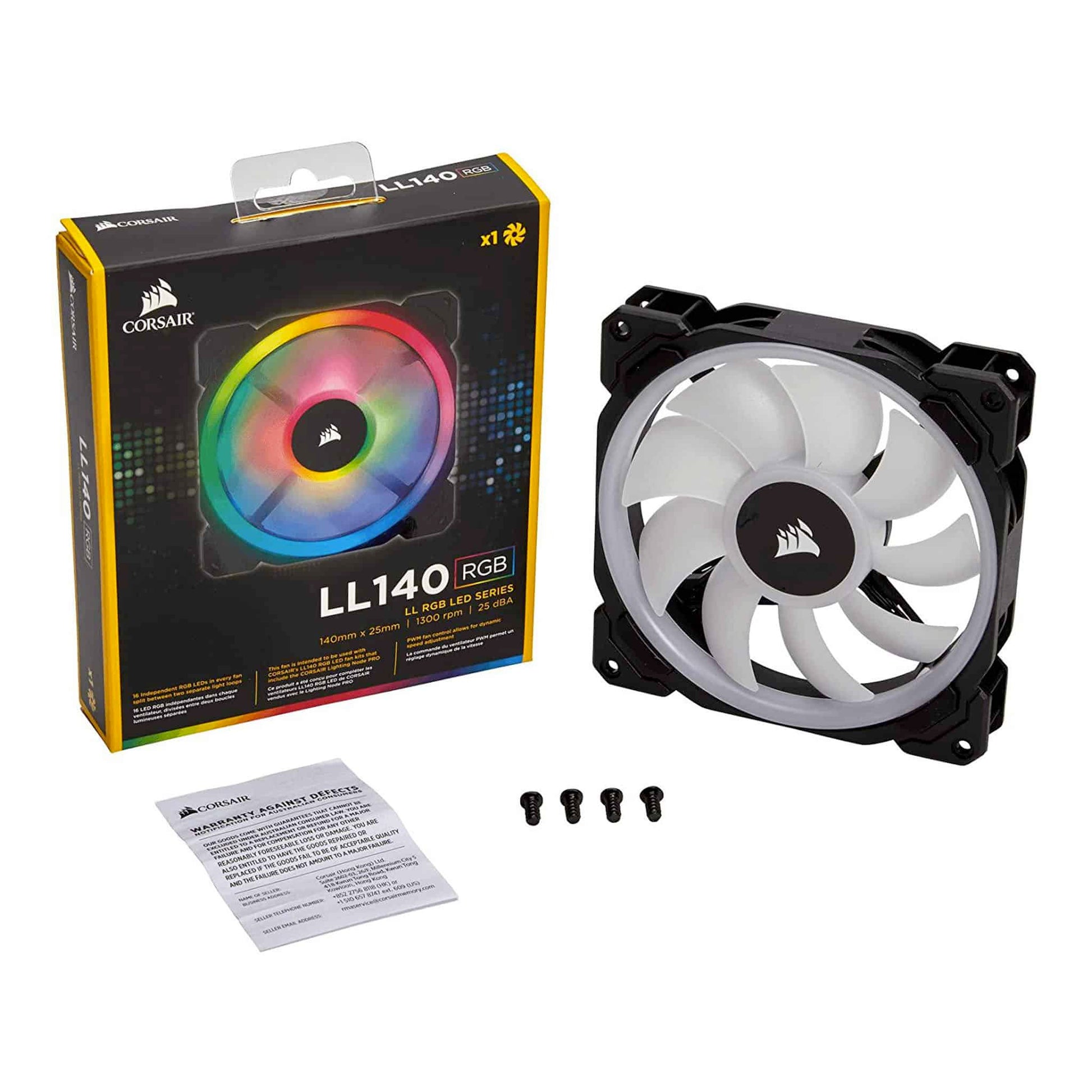 Corsair LL140 RGB 140mm Dual Light Loop RGB LED PWM Fan