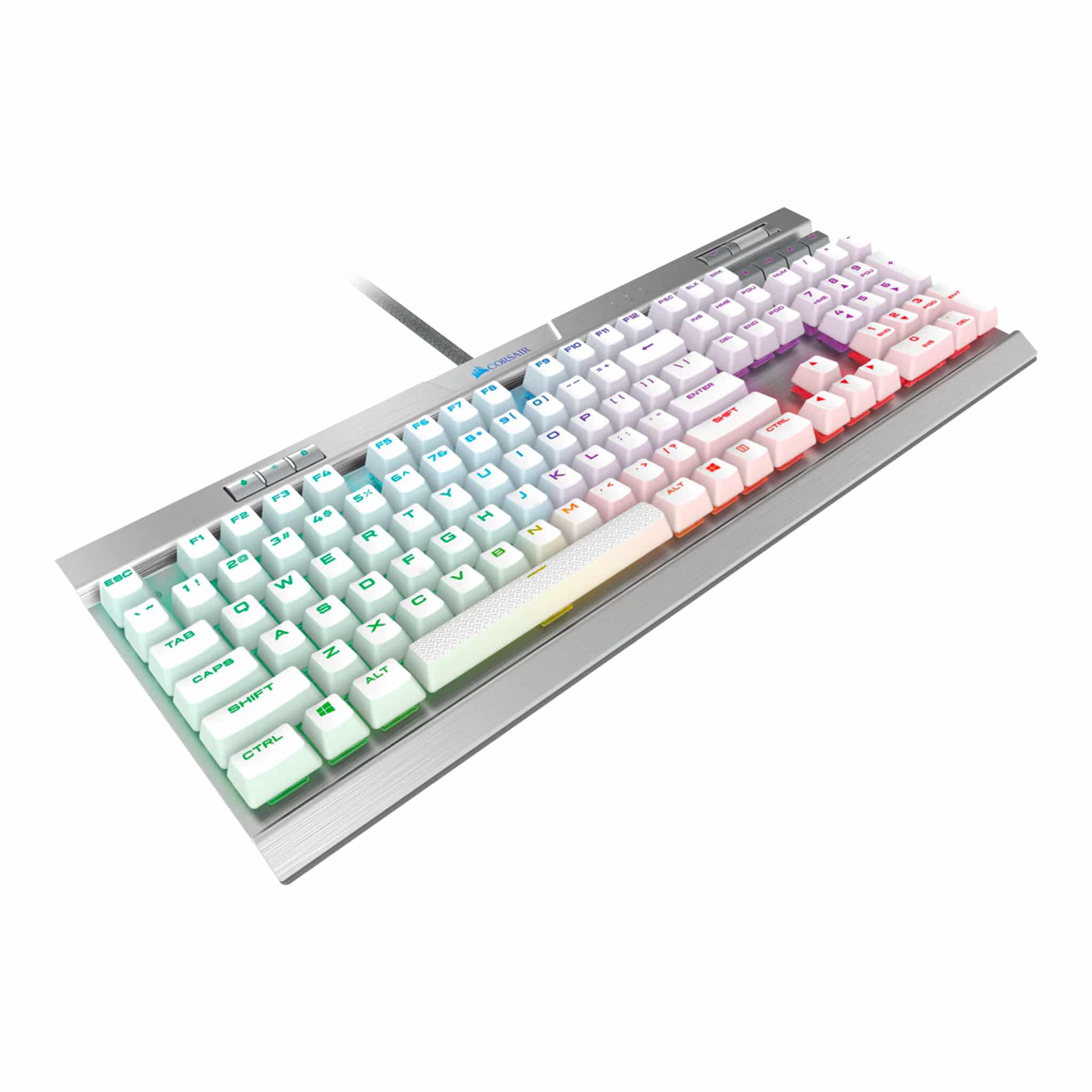 Corsair K70 RGB MK.2 SE Silver Mechanical Gaming Keyboard - Cherry MX Speed