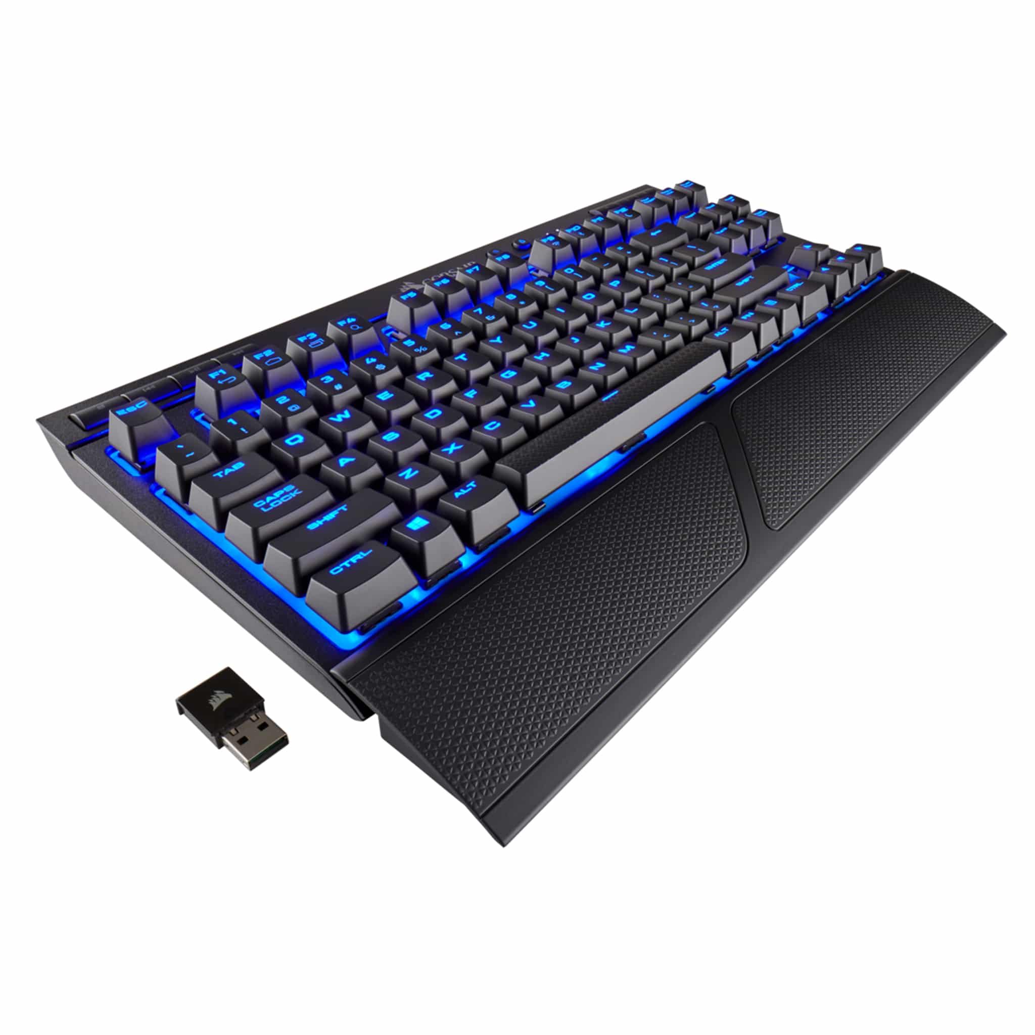 Corsair K63 Blue LED Wireless Mechanical Gaming Keyboard - Cherry MX Red