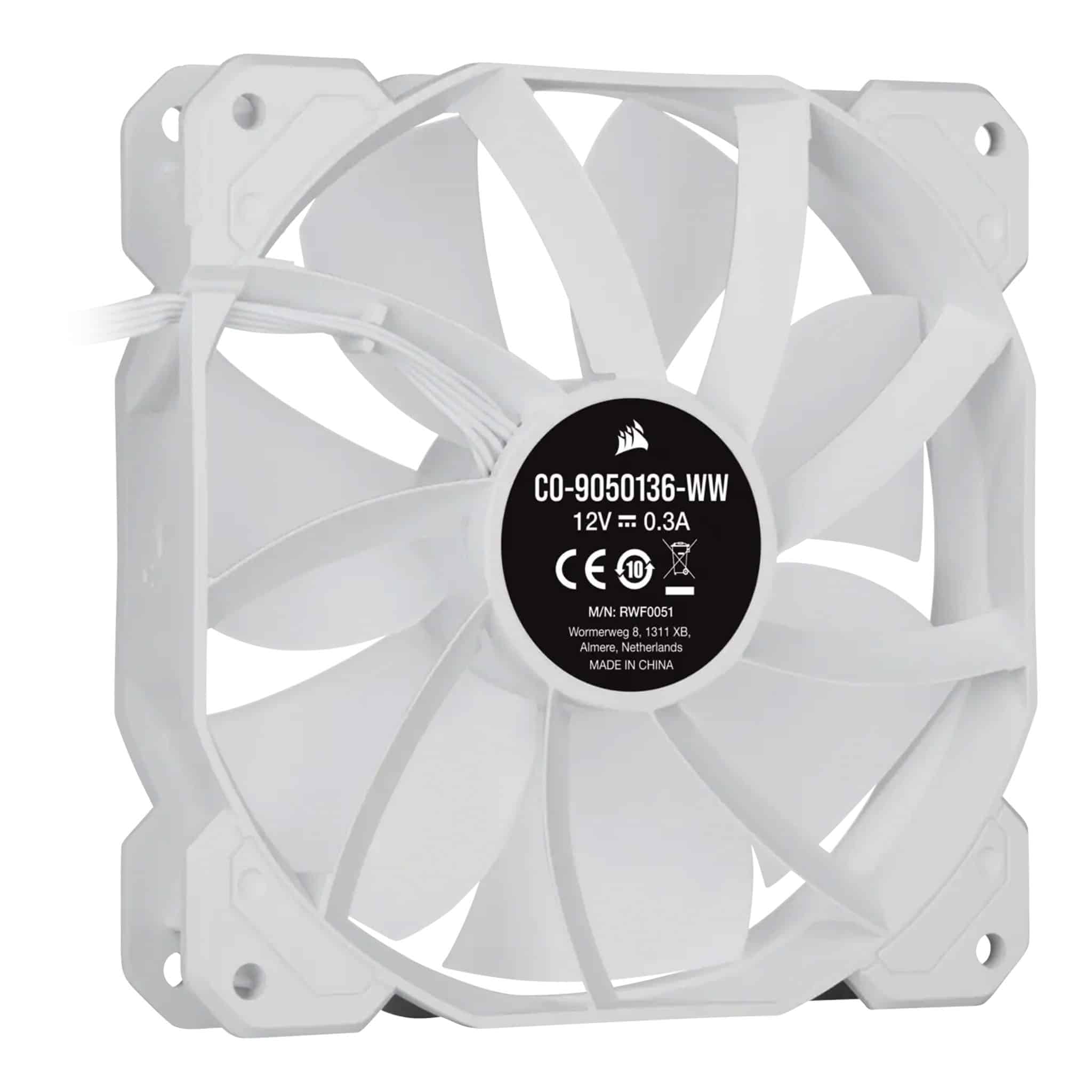 Corsair iCUE SP120 RGB ELITE 120mm White PWM Fan