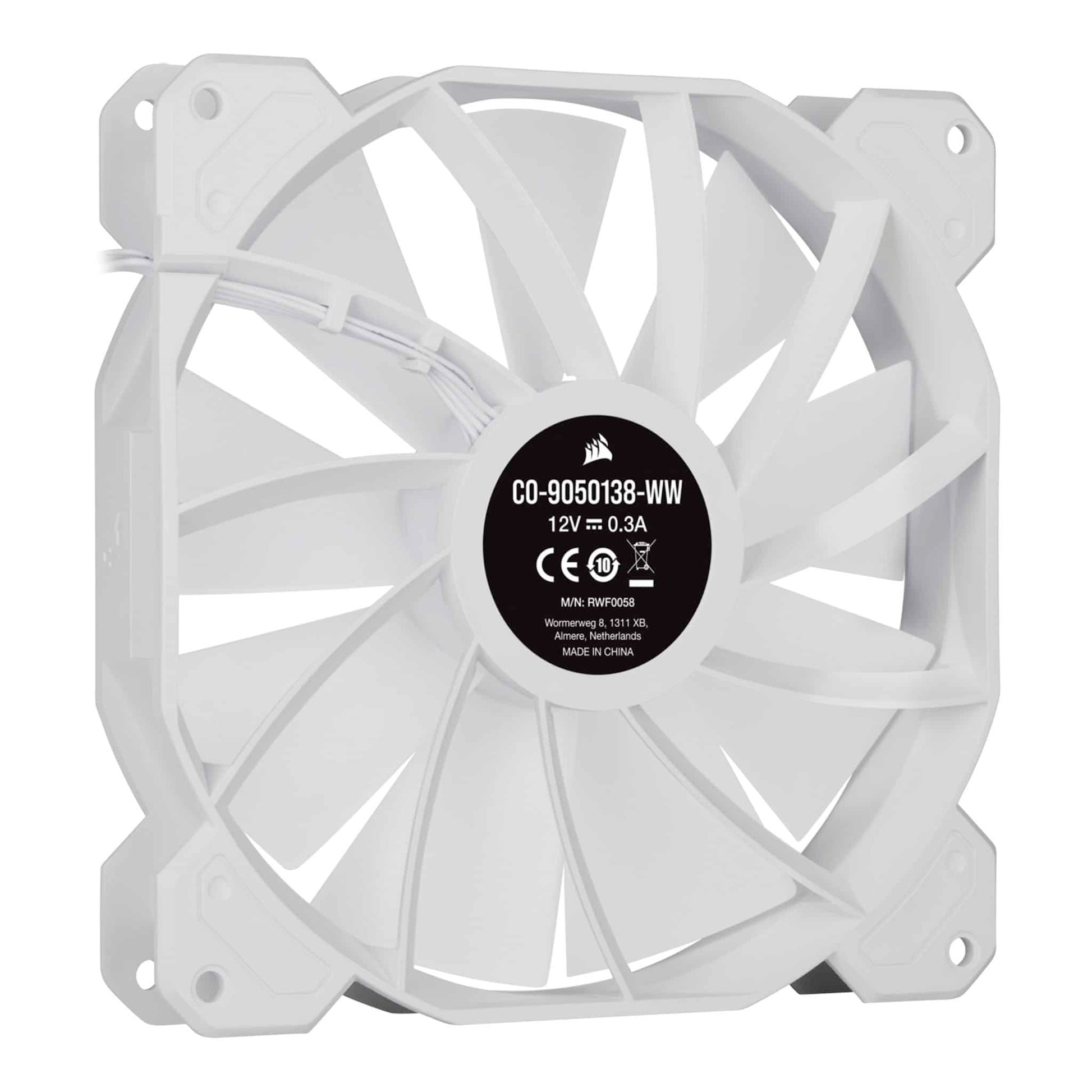 Corsair iCUE SP140 RGB ELITE 140mm White PWM Fan