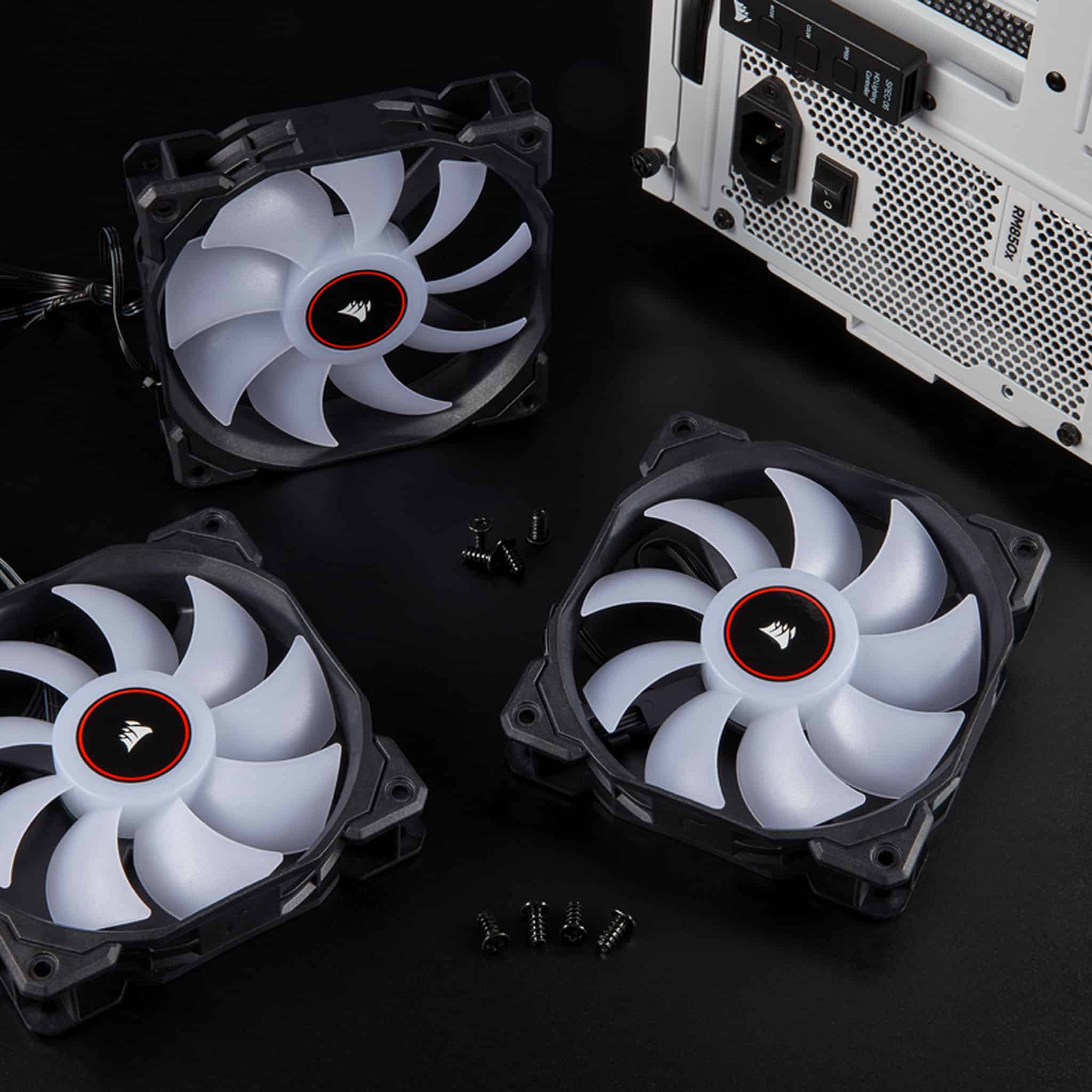 Corsair Air Series AF120 Red LED 120mm Fan - 3 Pack
