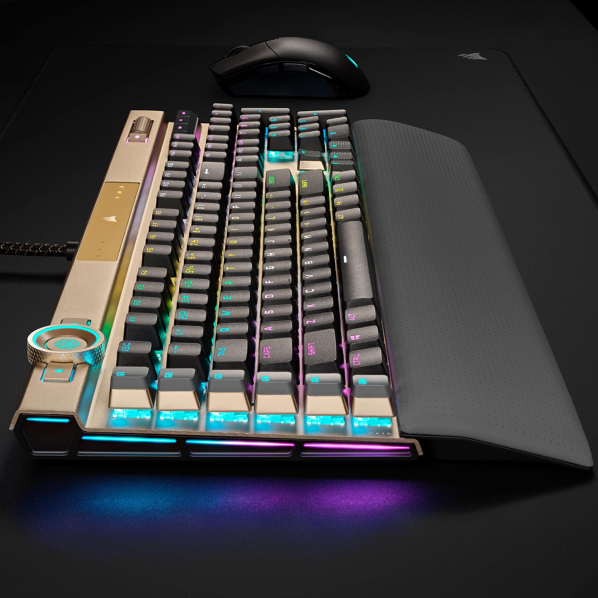 Corsair K100 RGB Midnight Gold Optical-Mechanical Gaming Keyboard