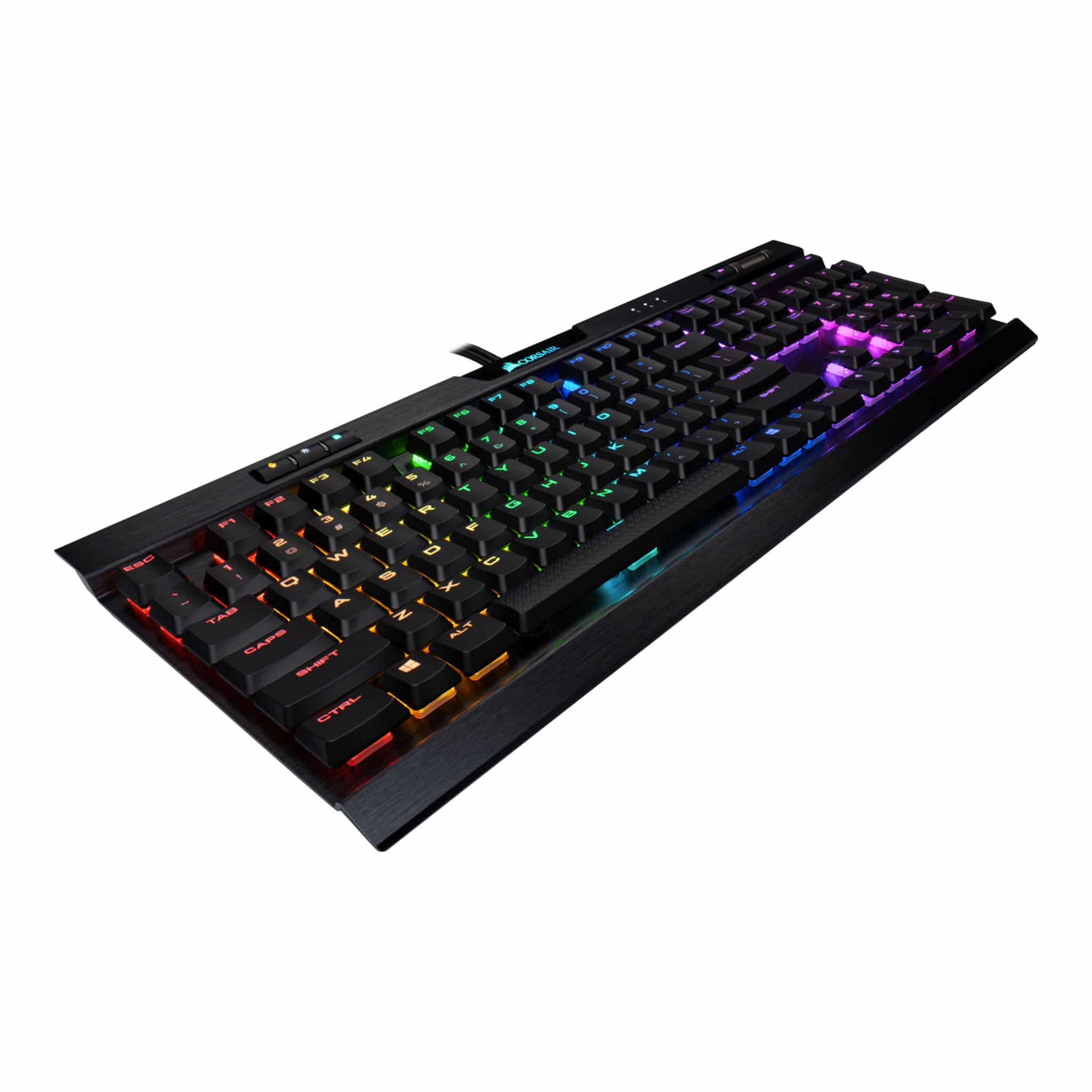 Corsair K70 RGB MK.2 Low Profile RAPIDFIRE Black Mechanical Gaming Keyboard - Cherry MX Low Profile Speed