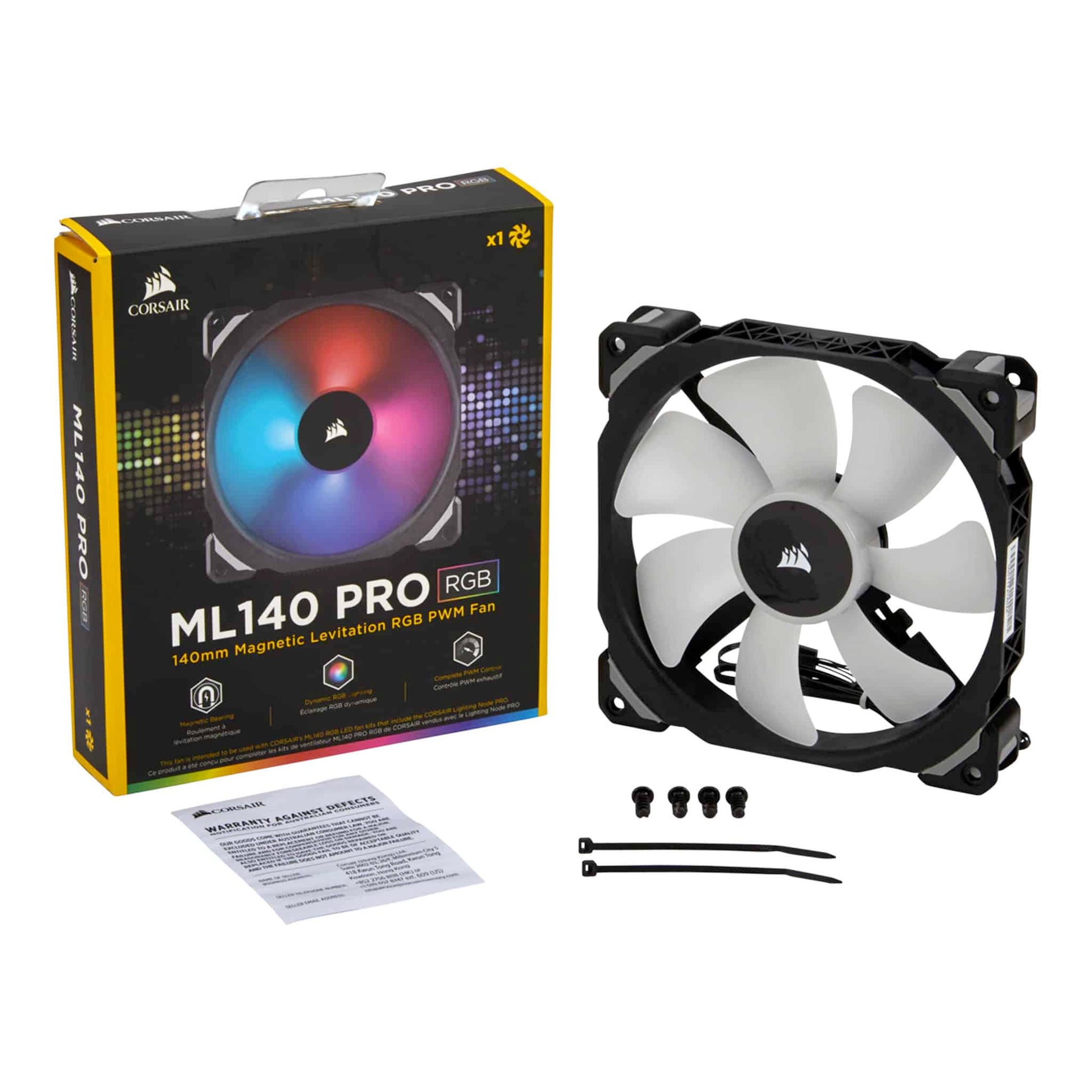 Corsair ML140 PRO RGB LED 140mm PWM Premium Magnetic Levitation Fan