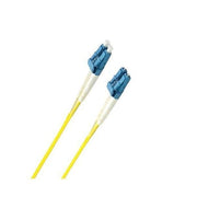 8ware 1.5m LC-LC OS2 Single Mode Duplex LSZH Armoured Fibre Cable Yellow