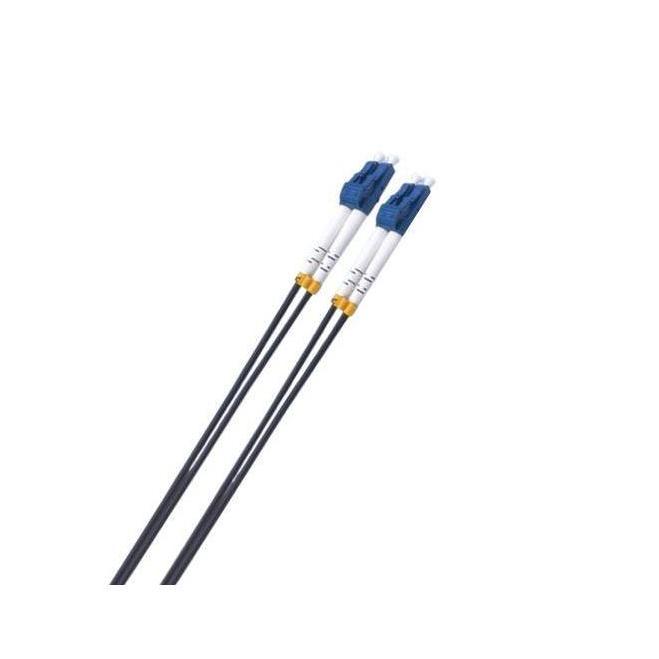 8ware 1m LC-LC OS2 Single Mode Dual-Core Fibre Duplex Armoured LSZH Black