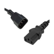 8Ware 2m IEC C14 to C13 Power Cable Extension Cord