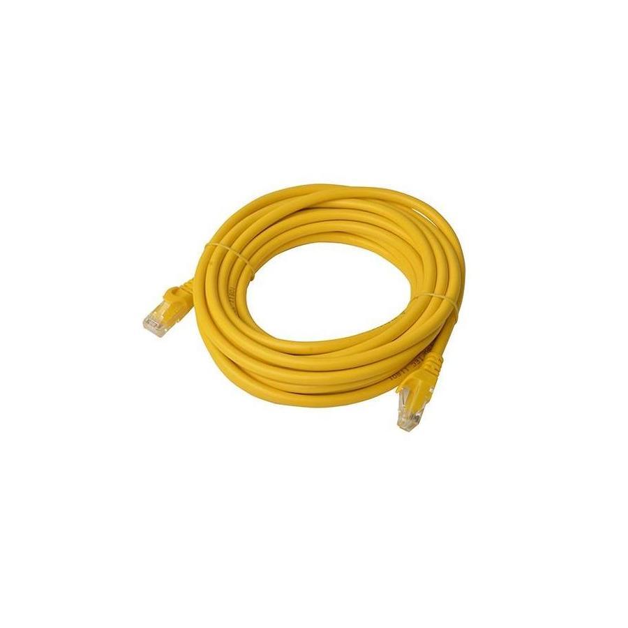 8Ware 5m CAT6A Yellow RJ45 Ethernet Patch Cord
