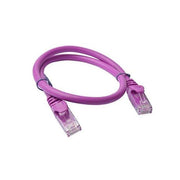 8Ware CAT6 0.25m Purple RJ45 Ethernet Patch Cord 26AWG
