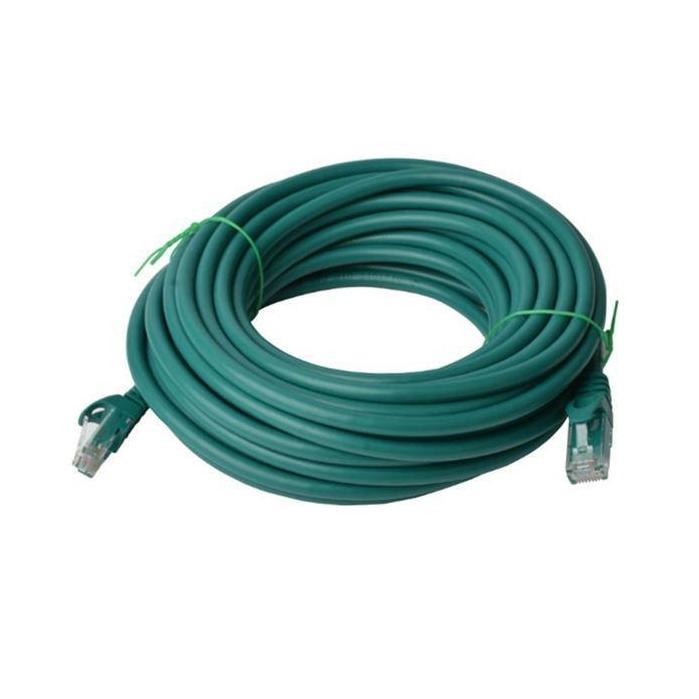 8ware CAT6 15m Green RJ45 Ethernet Patch Cord 26AWG