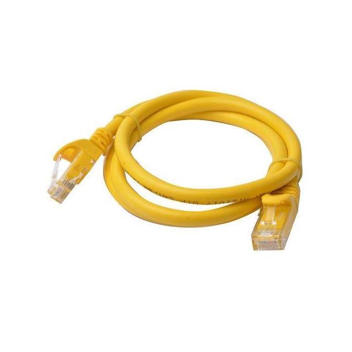 8ware CAT6 1m Yellow RJ45 Ethernet Patch Cord 26AWG